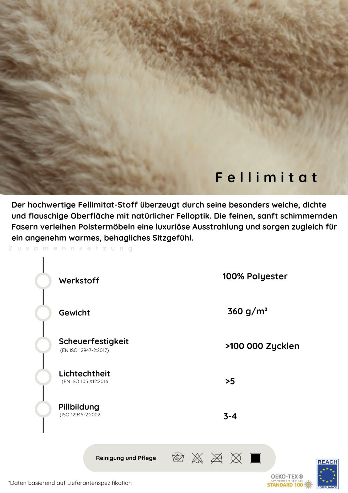 OTTO home Polsterbett »EVELLINA in der Größe 180x200 cm, mit Fellimitat bezogen« wahlweise mit Lattenrost und King-Matratze (28cm)