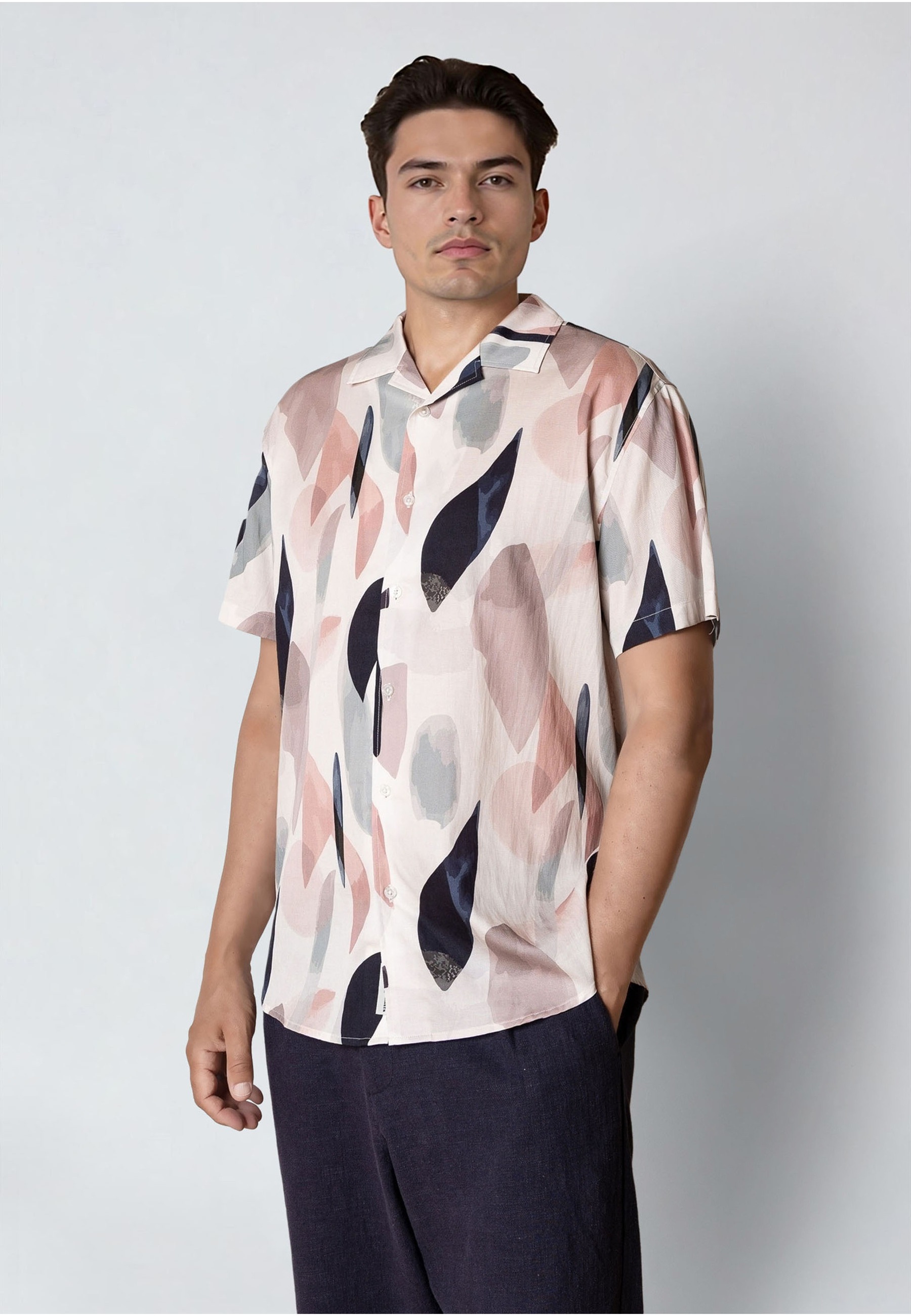 Clean Cut Copenhagen Kurzarmhemd »Clean Cut Copenhagen Bowling Ebbe Printed S/S Shirt« 1
