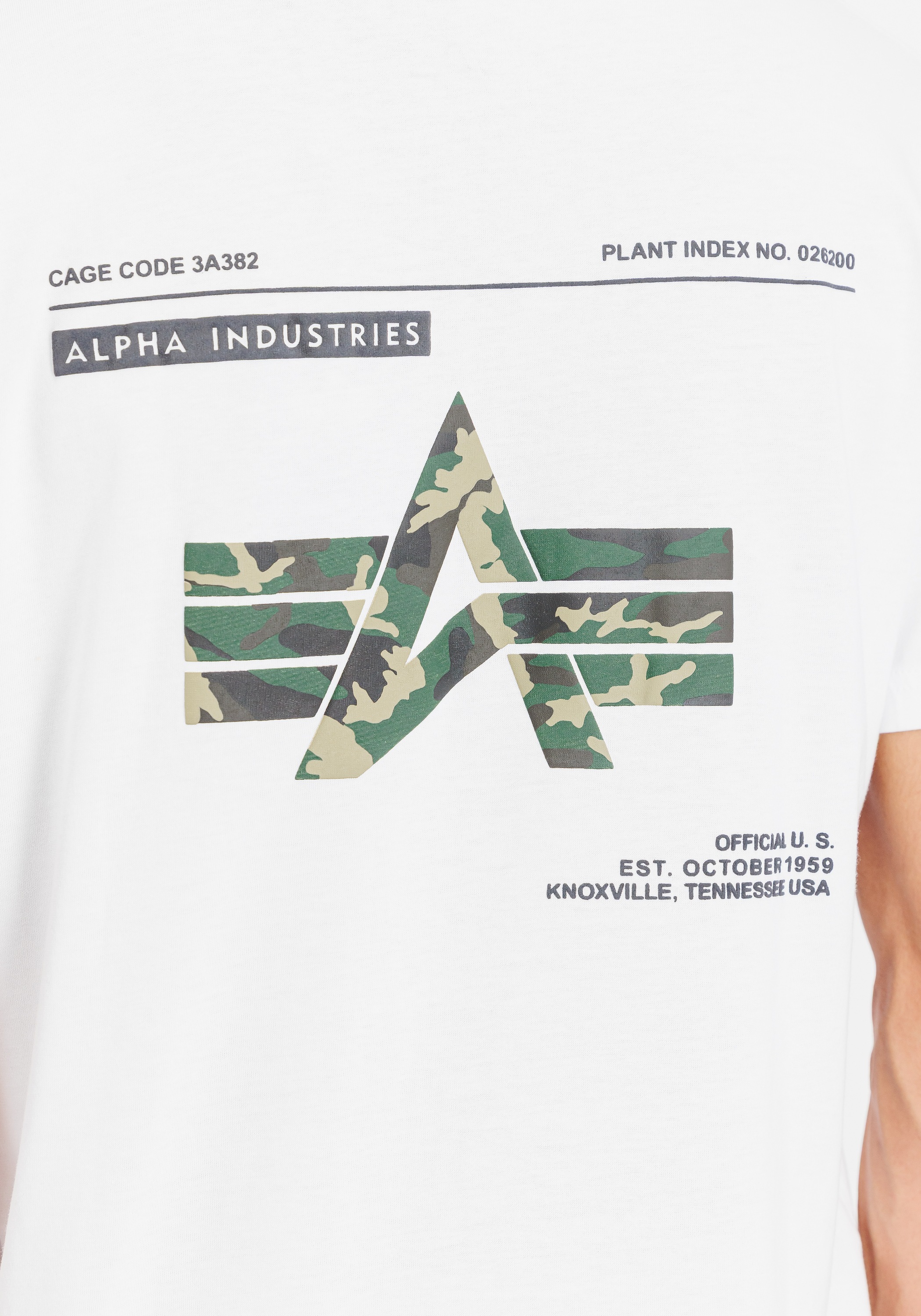 Alpha Industries T-Shirt »Camo Label Backprint T-Shirt«