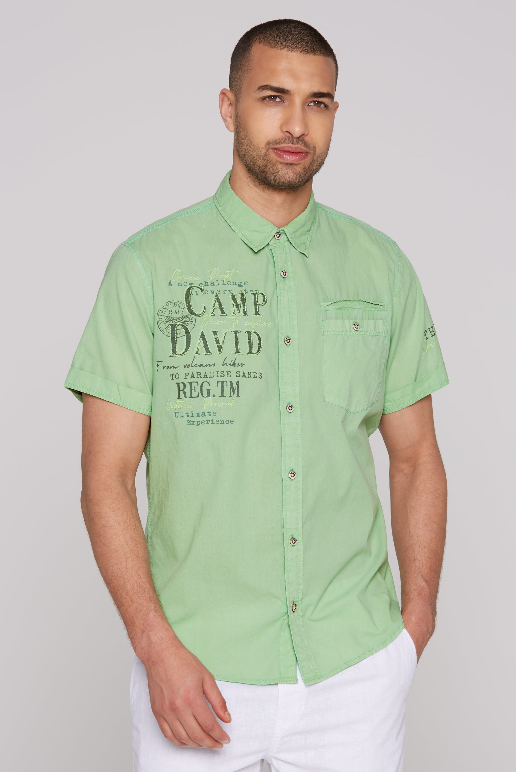 CAMP DAVID Kurzarmhemd, aus Baumwolle günstig online kaufen