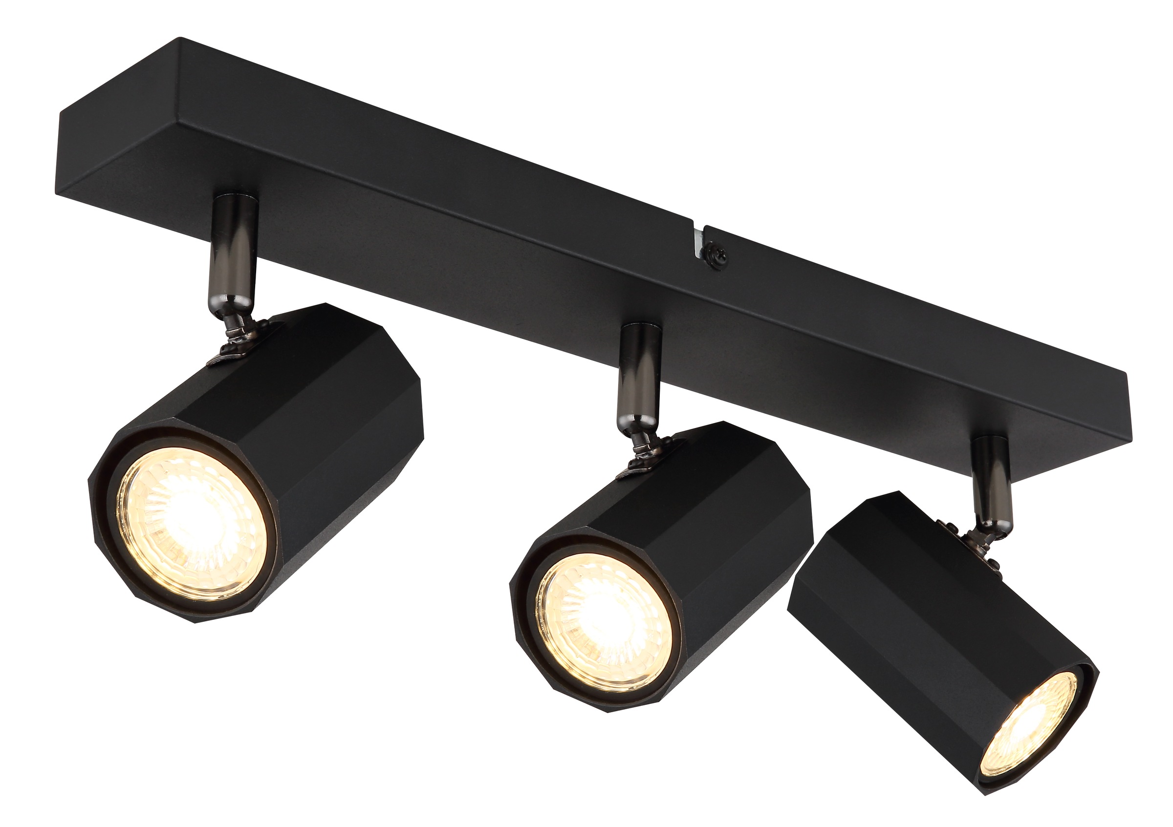GLOBO LIGHTING Deckenstrahler »JAMES«, Leuchtmittel GU10 | ohne Leuchtmittel, Deckenspot/schwarz/Wohnzimmer/Flur/Schlafzimmer