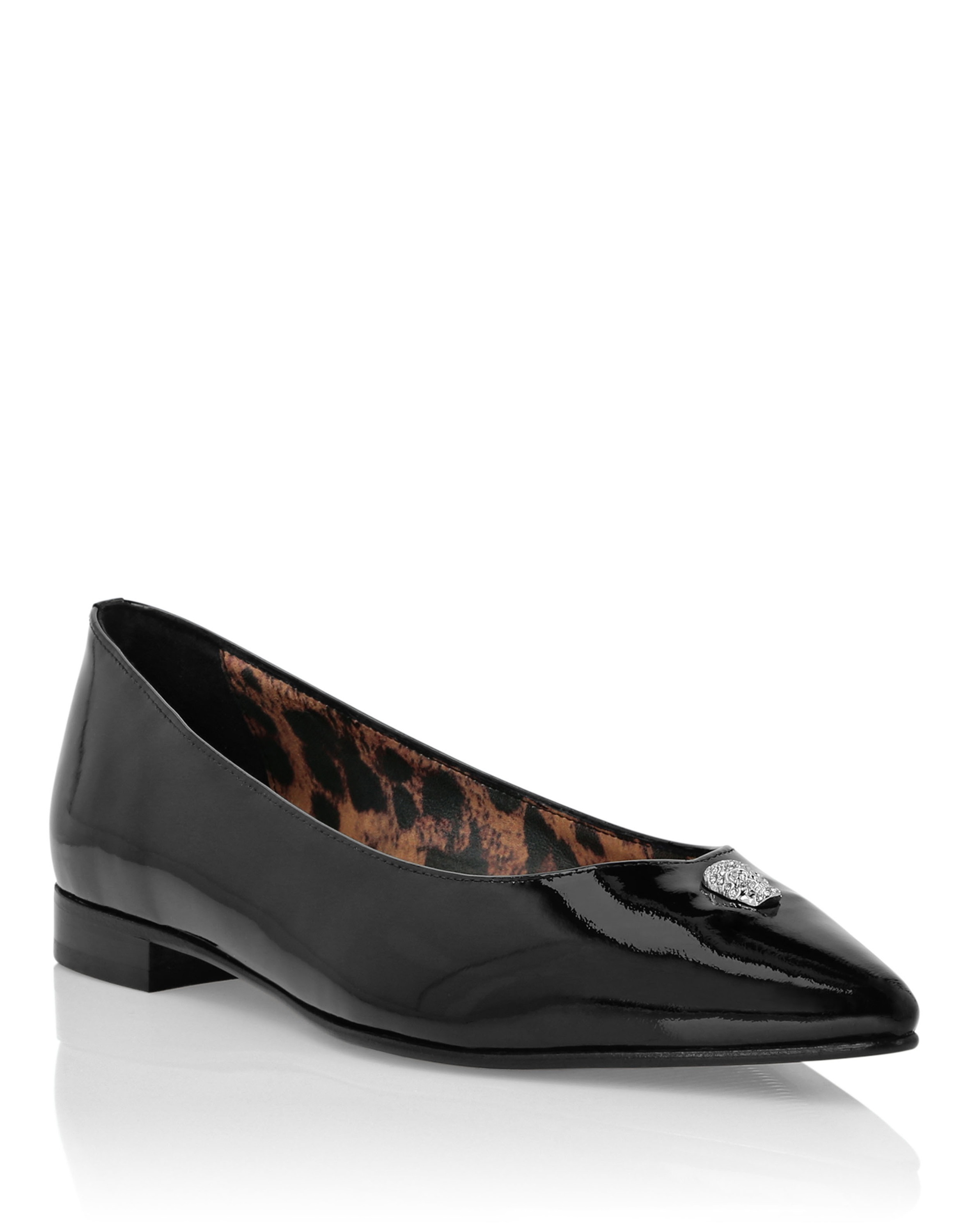 PHILIPP PLEIN Damen Ballerina "Skull", Gr. 3802, schwarz, Schuhe