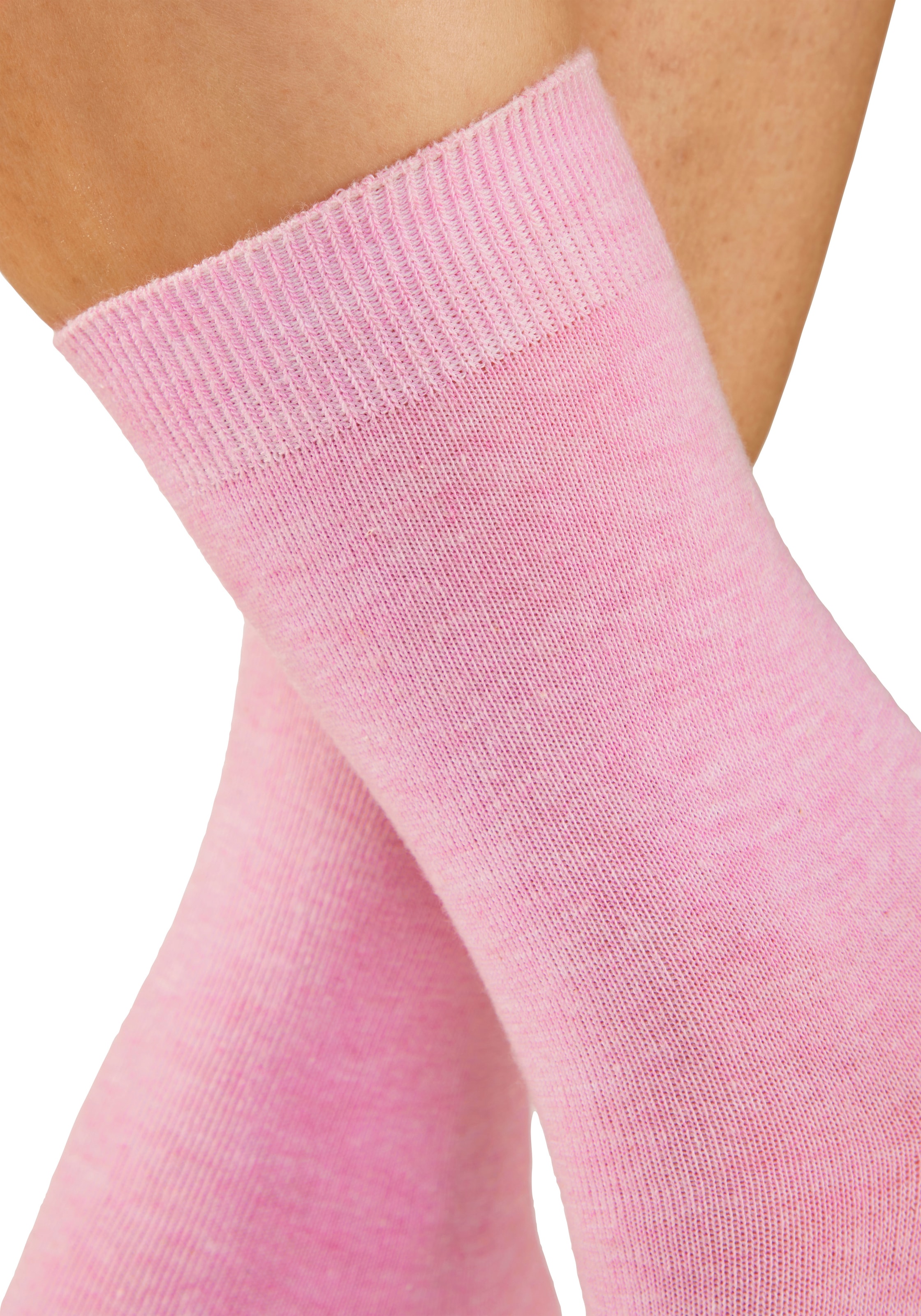 H.I.S Basicsocken »Damensocken, frische melierte Farben; casual« Packung, 20 Paar tlg. Alltagssocken in der Großpackung