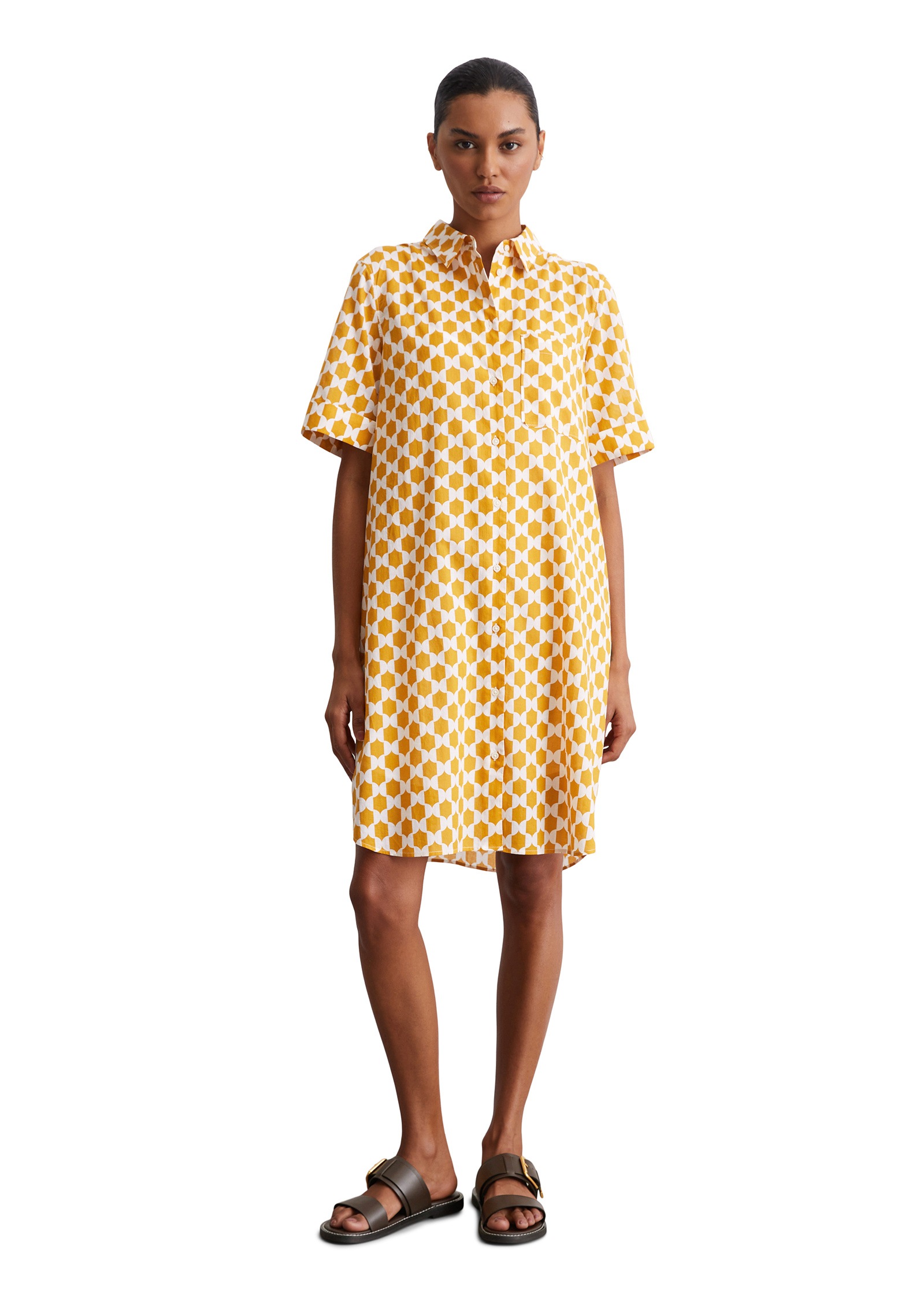 Marc O'Polo Hemdblusenkleid »aus leichtem Baumwoll-Voile«
