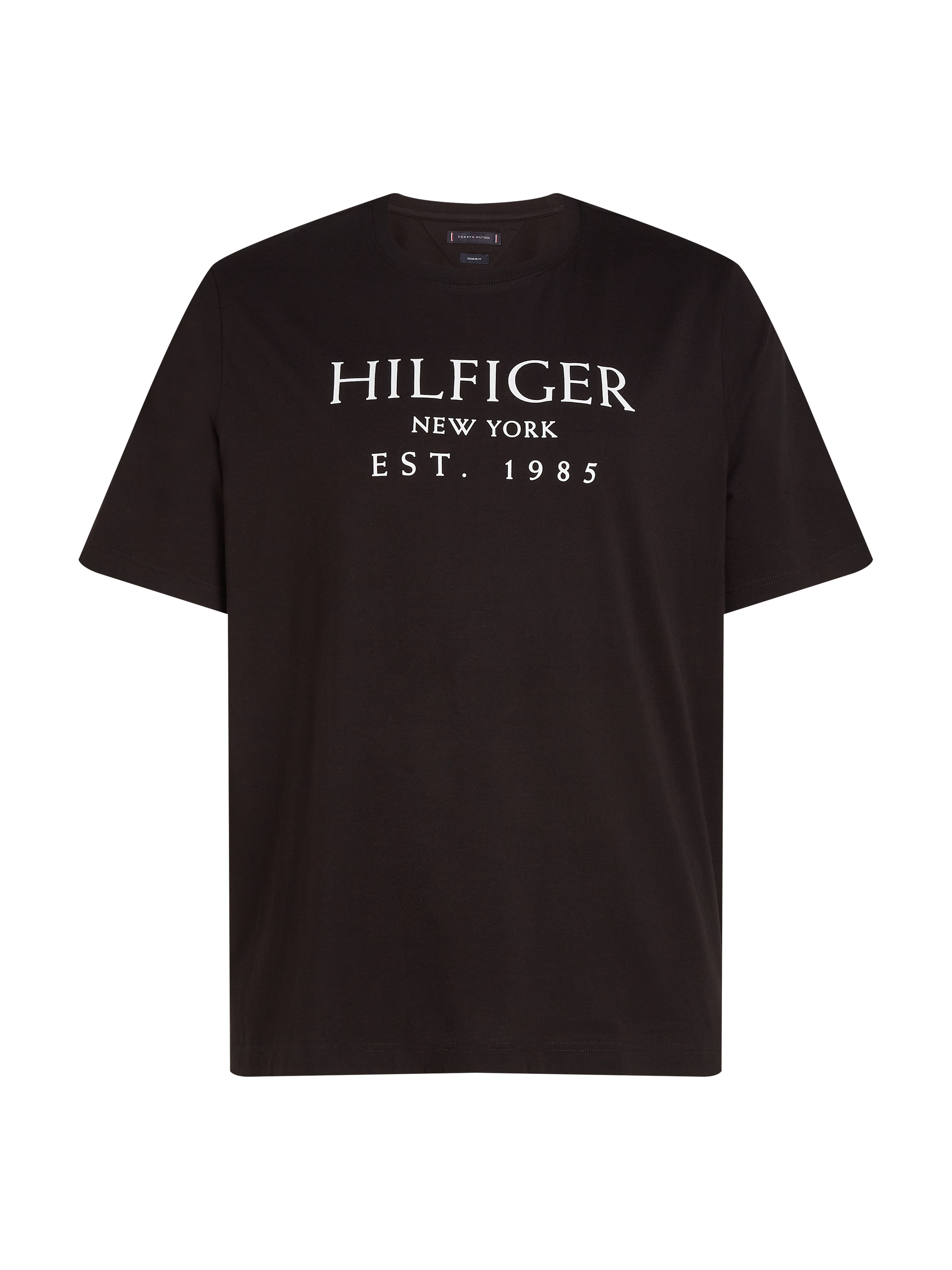 Tommy Hilfiger Big & Tall Rundhalsshirt »BT-BIG HILFIGER TEE-T«, in Großen Größen, mit Logoschriftzug, Rundhals