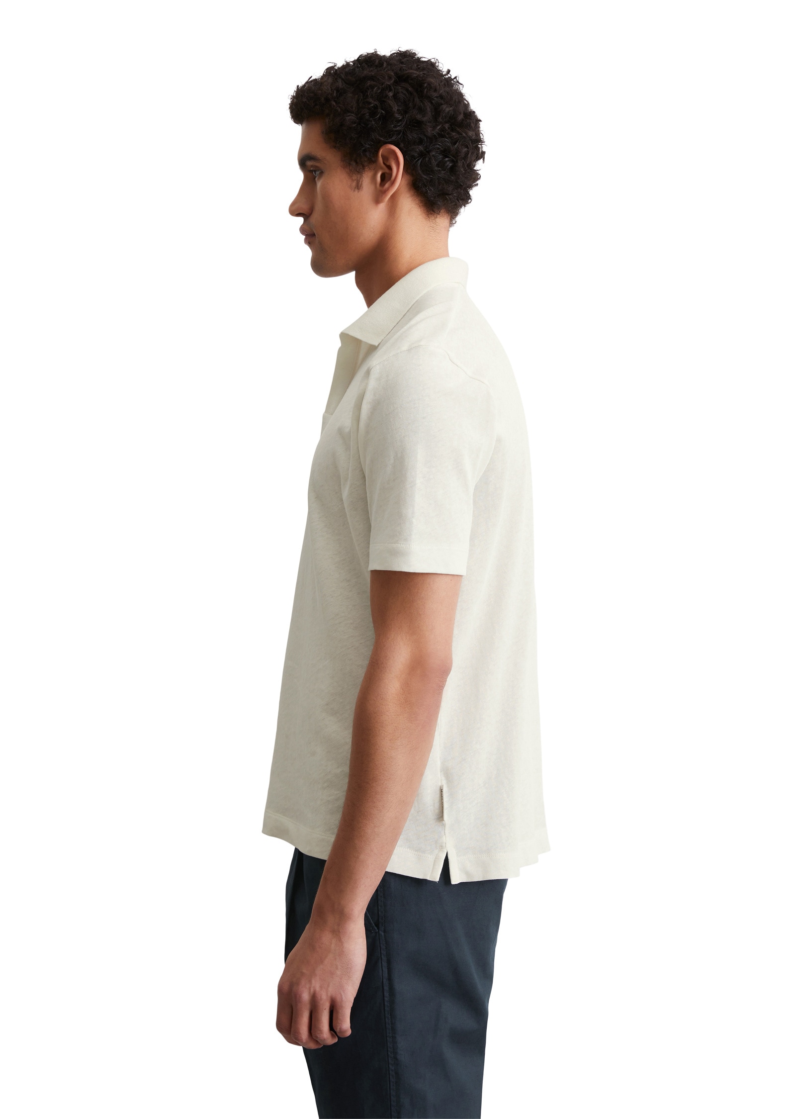 Marc O'Polo Poloshirt »aus Bio-Baumwolle und Leinen«