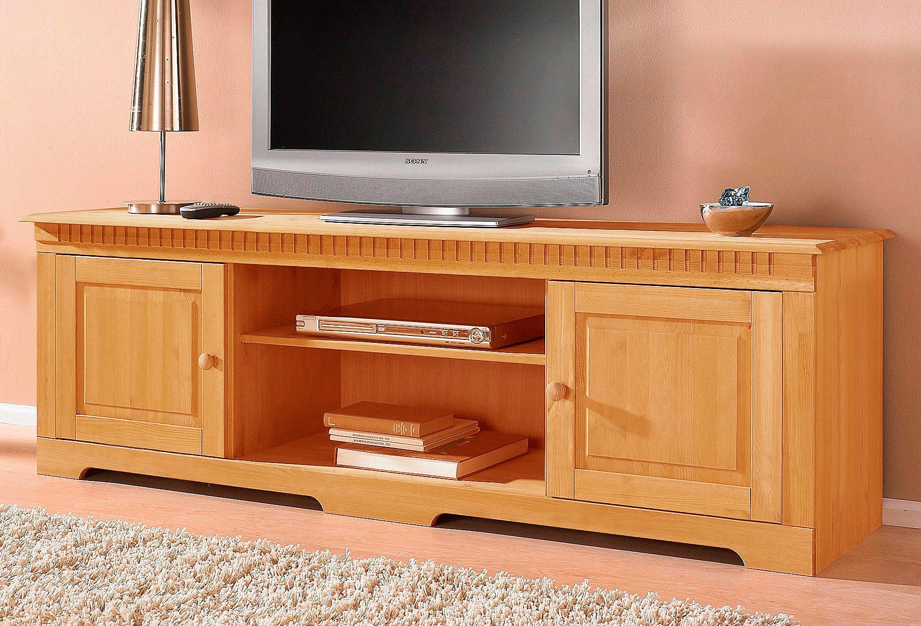 OTTO home "Lisa" Kommode aus schönem massivem Kiefernholz, Breite 175 cm