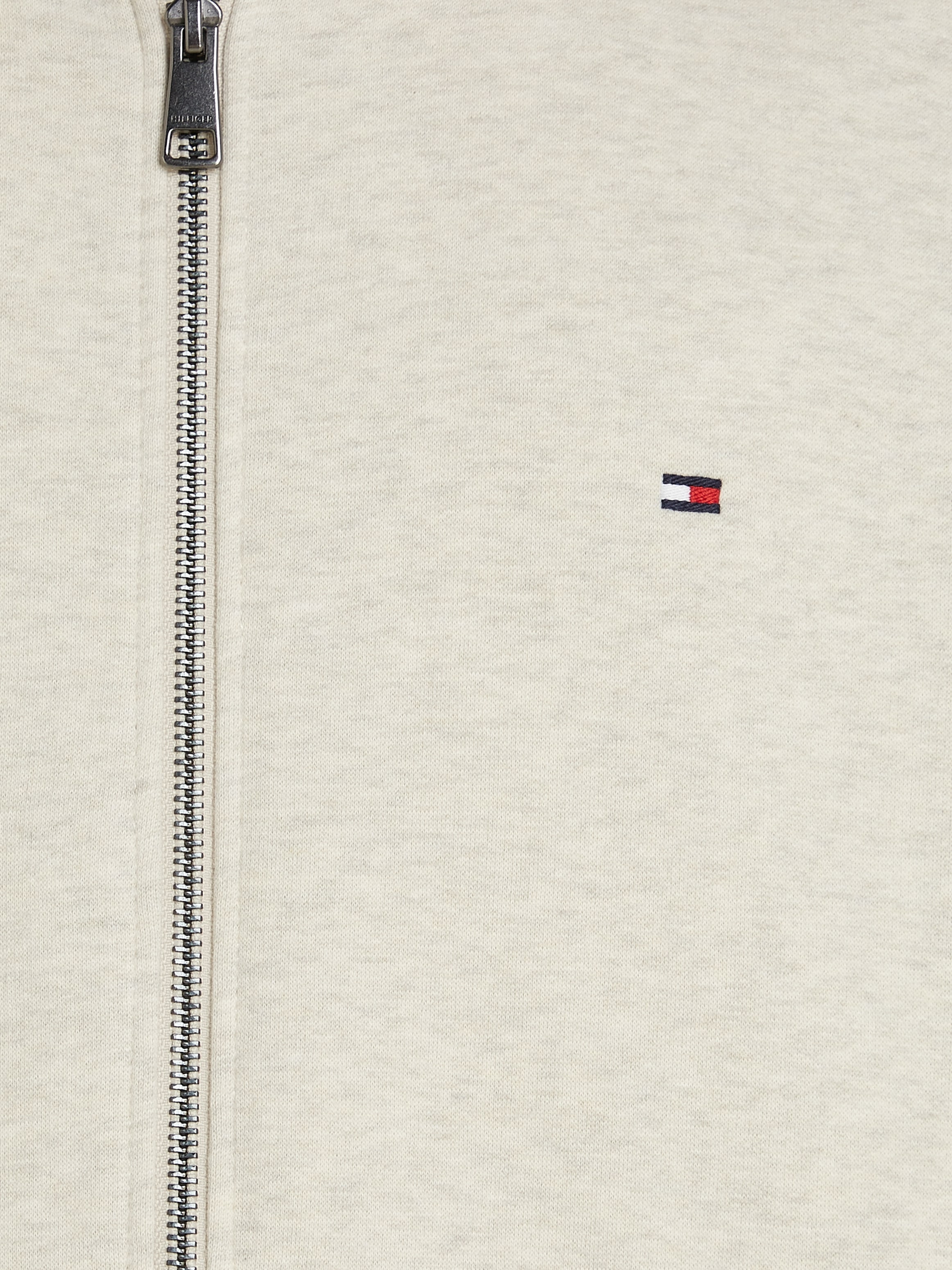 Tommy Hilfiger Kapuzensweatjacke »ESSENTIAL FLEECE ZIP THROUGH«, kleine Logostickerei