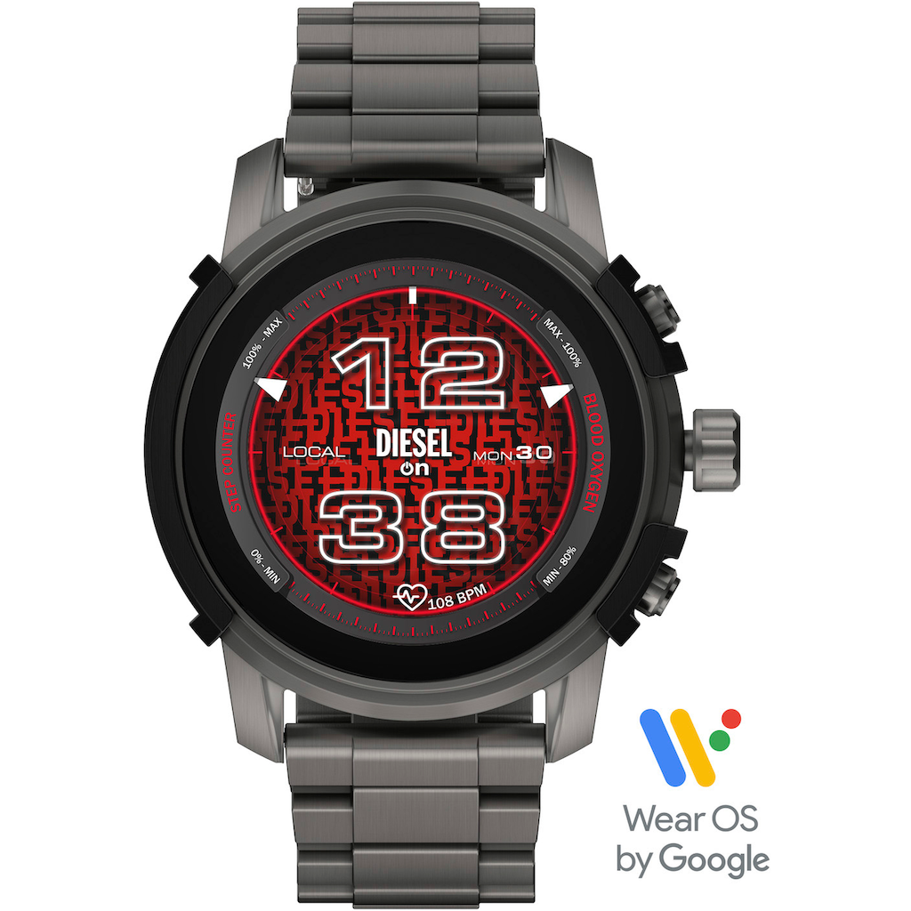 DIESEL ON Smartwatch »Diesel Griffed, DZT2042«, (Wear OS by Google)