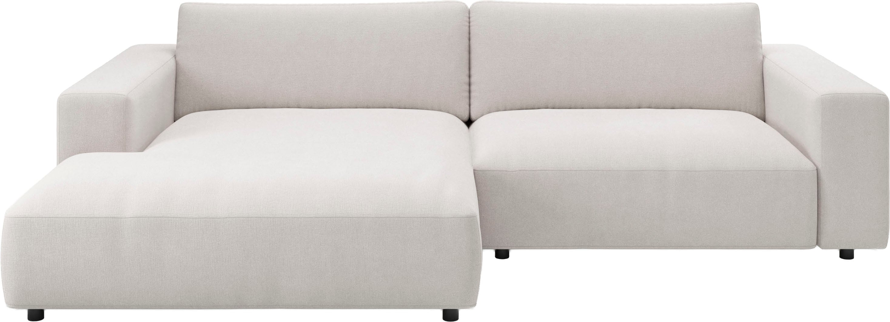 Musterring Ecksofa "MR LUCIA, Charakterstarker Lounge-Komfort von Musterring" XXL-Longchair, erstklassige Kammerkissen & zeitloser Look