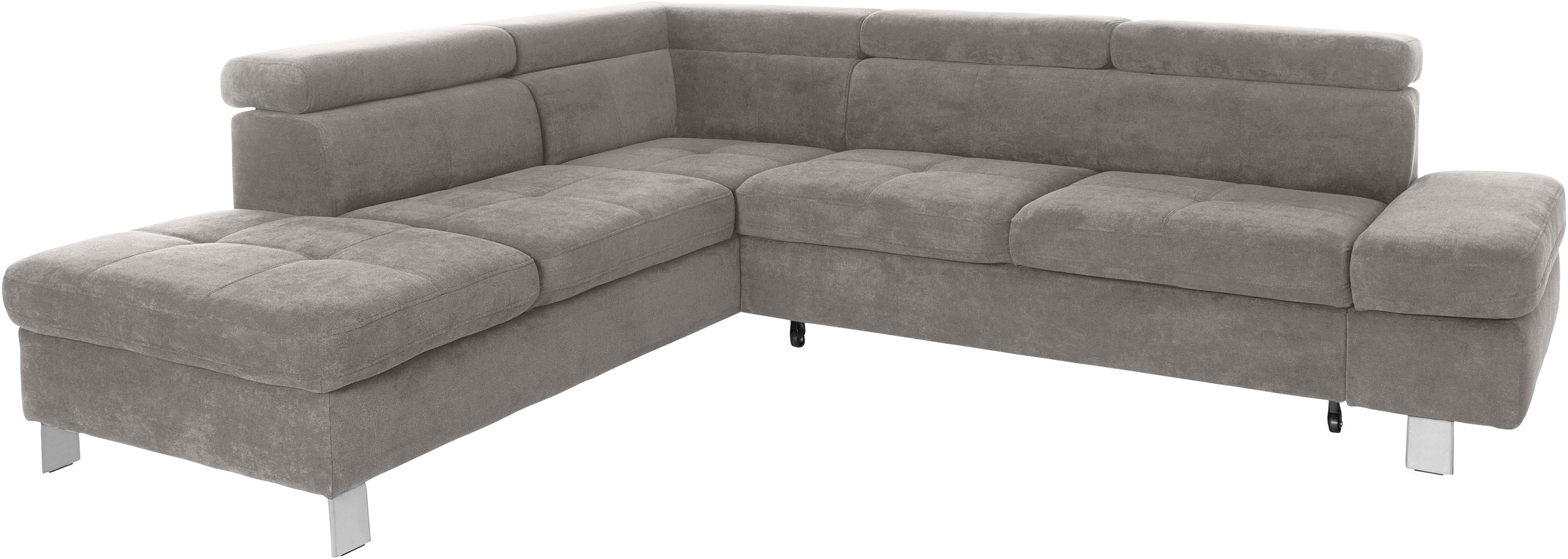 exxpo - sofa fashion Ecksofa »Fiji, L-Form«, mit Kopf- bzw. Rückenverstellung, wahlweise mit Bettfunktion