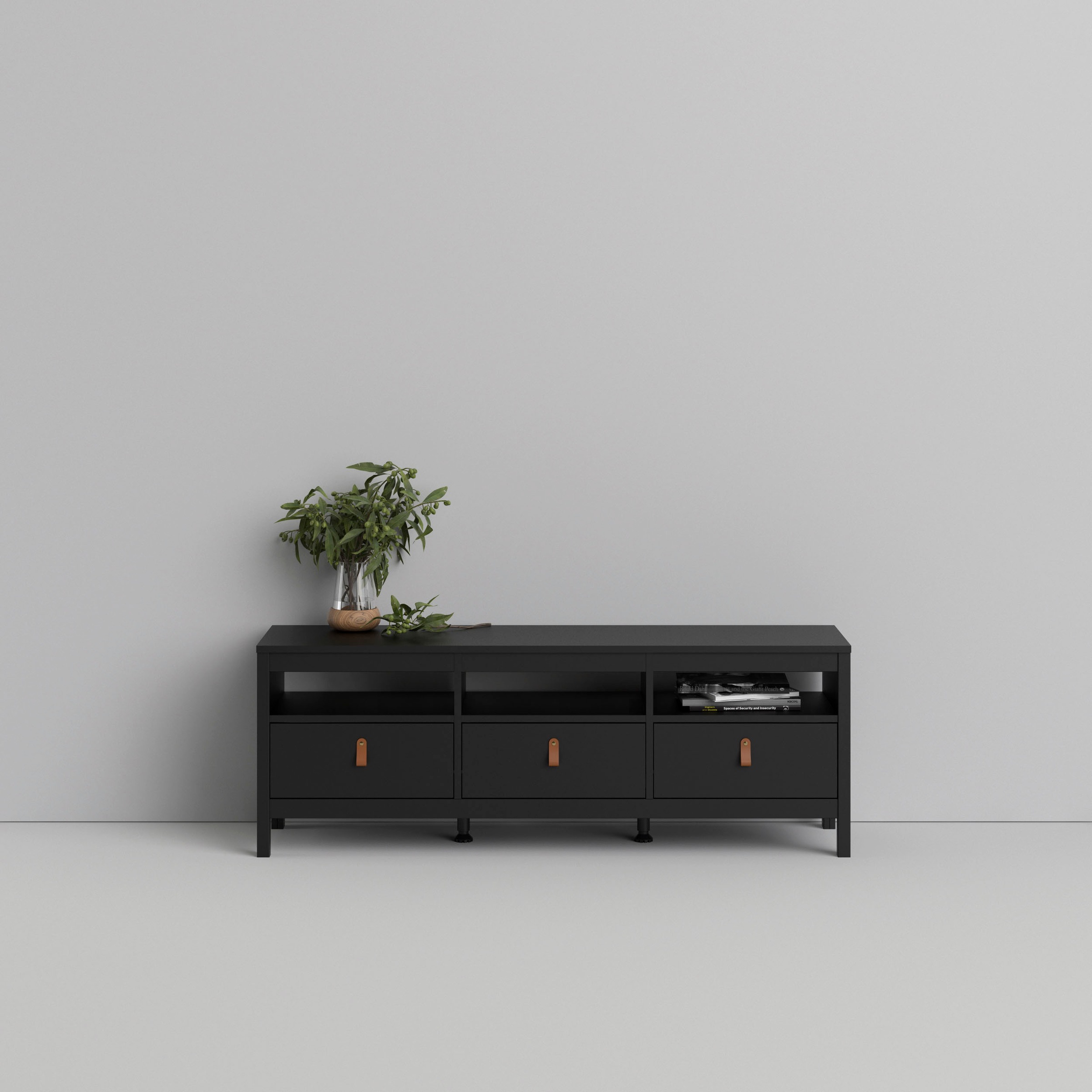 Home affaire TV-Bank »Madrid, TV-Möbel, Fernsehtisch, TV-Unit, Media-Möbel, Sideboard,«, mit 3 Schubladen und 3 offenen Fächern, Breite 151 cm, Höhe 54 cm