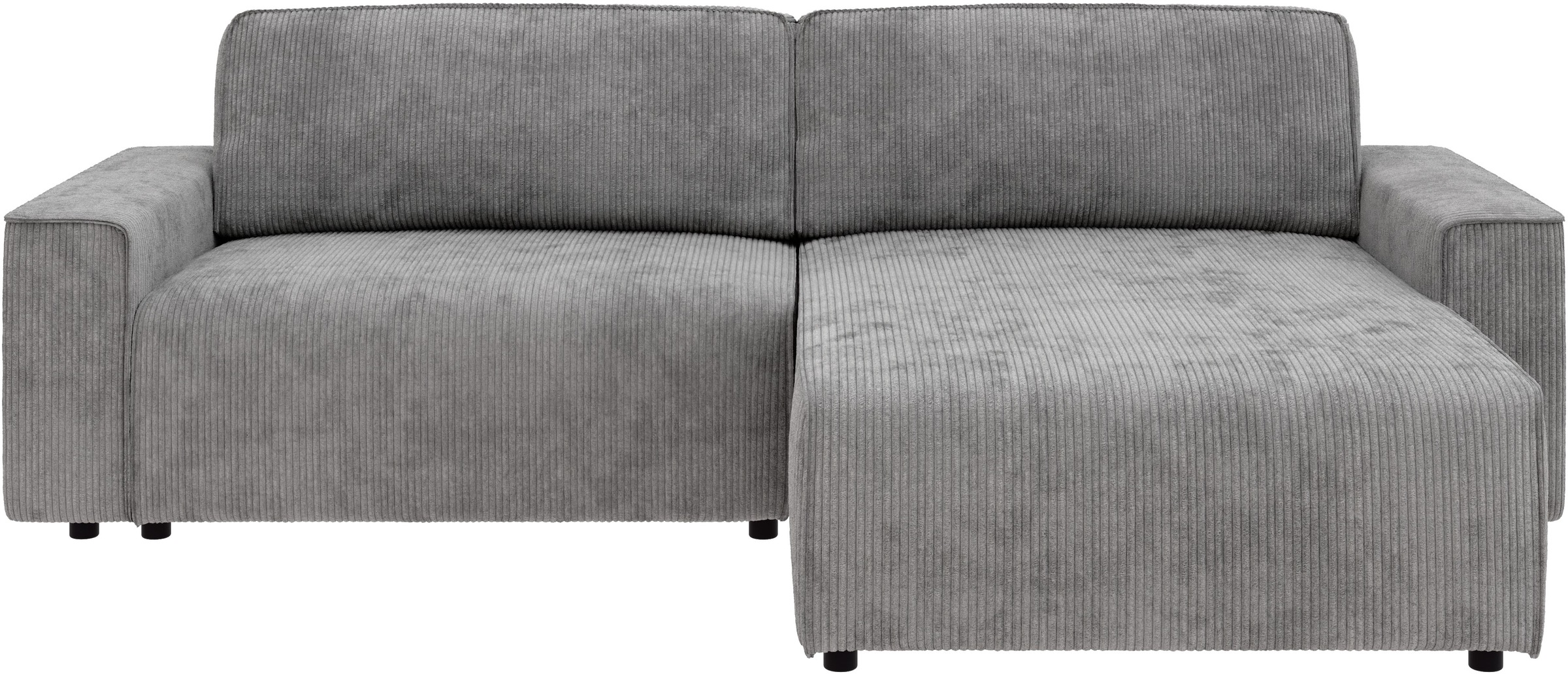 INOSIGN Ecksofa »Chance, Recamiere beidseitig montierbar, Schlaffunktion, Breite 265 cm«, in Cordstoff HYPER, mit Schlaffunktion und Bettkasten