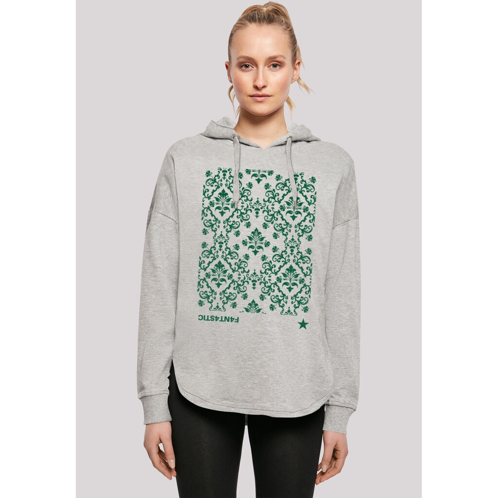 F4NT4STIC Kapuzenpullover »Blumen Muster Grün«