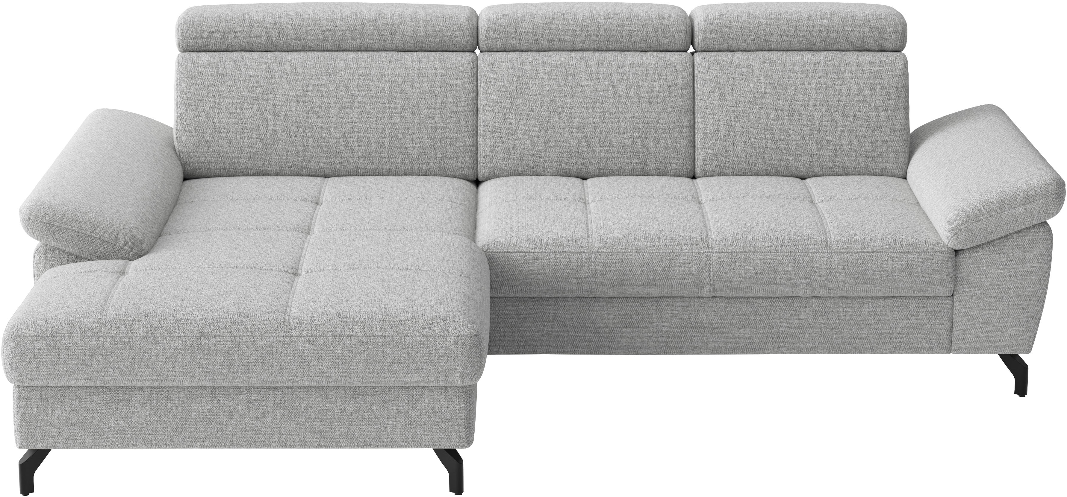 sit&more Ecksofa "Vanity, L-Form, B: 264 cm," Inkl.Sitz-,Kopf-und Armteilverstellung
