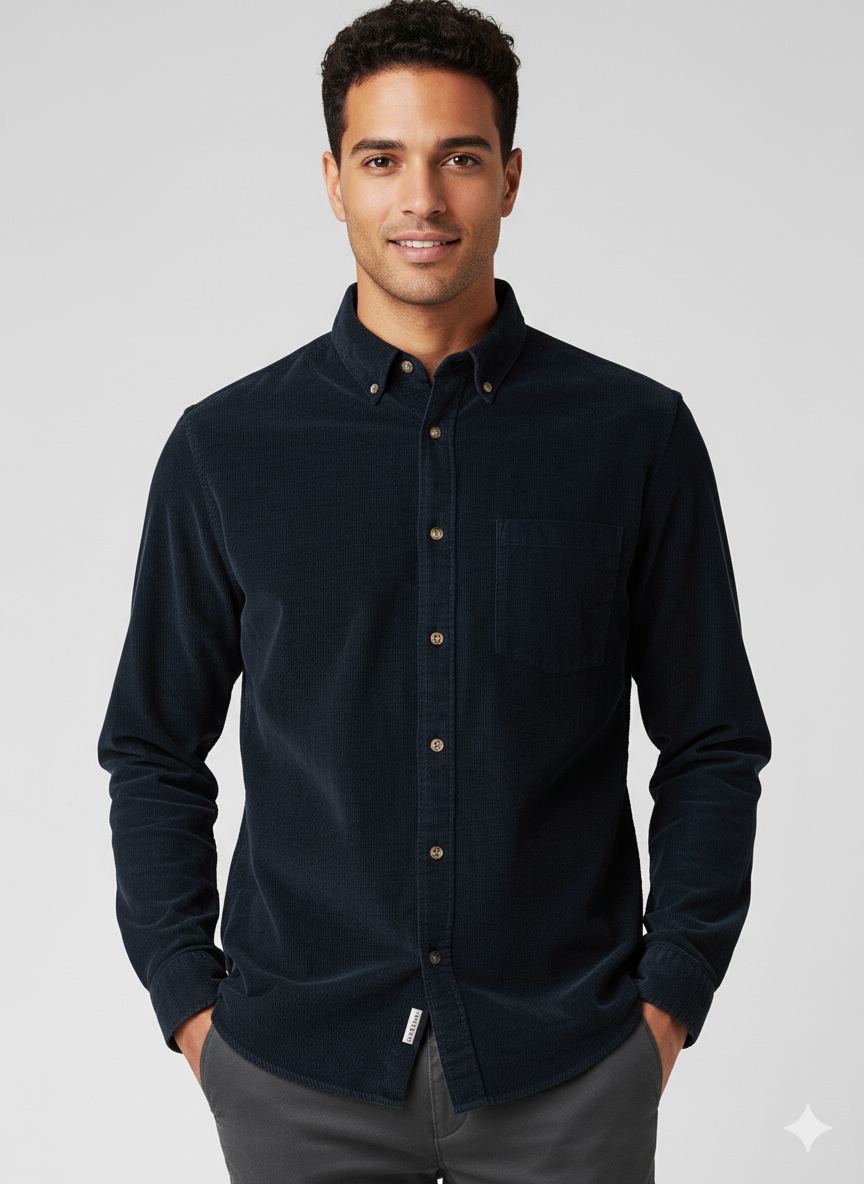 SELECTED HOMME Langarmhemd "SLHREG-DAN CORD SHIRT LS" günstig online kaufen
