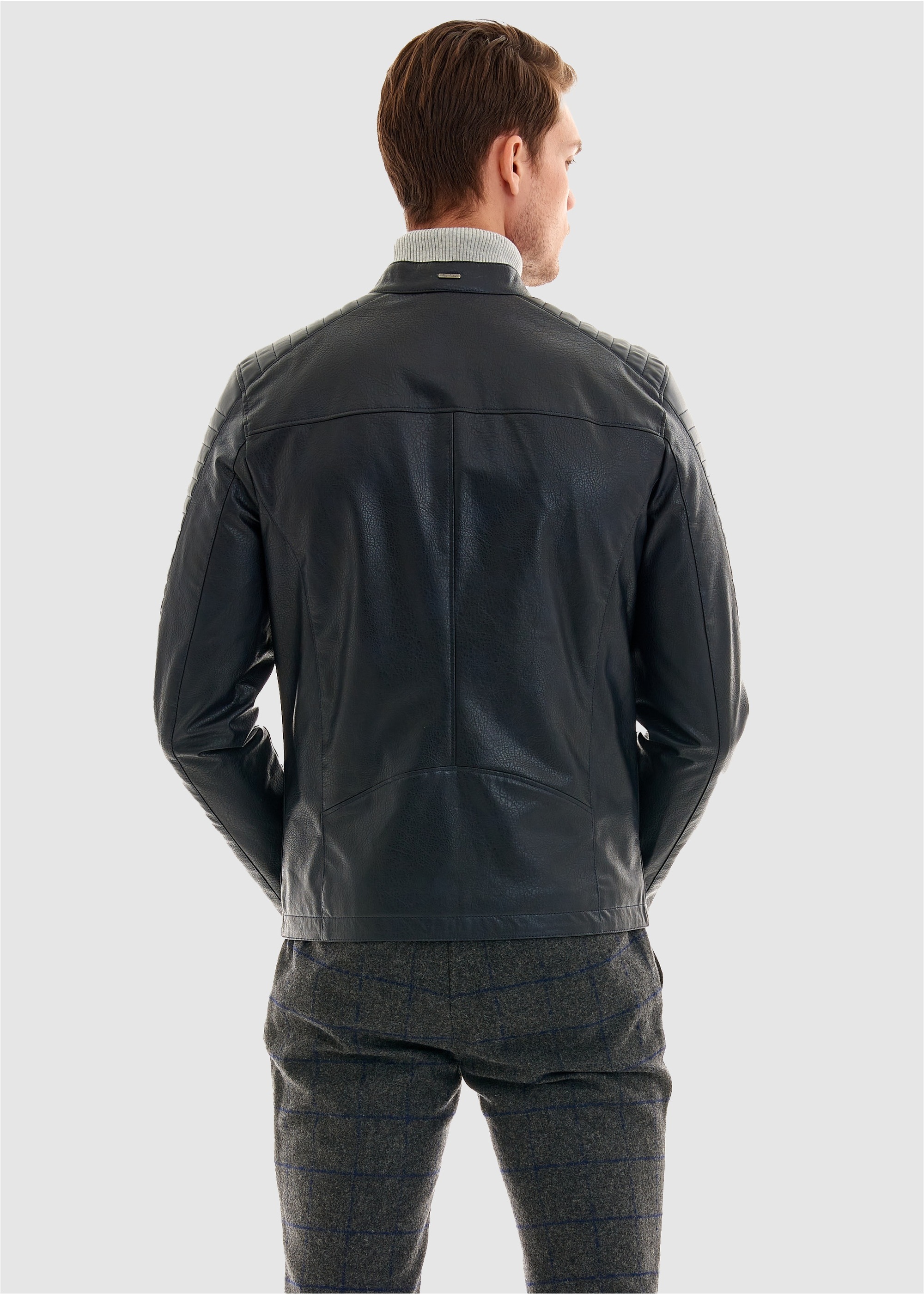 Pierre Cardin Lederjacke, in modischer Leder-Optik