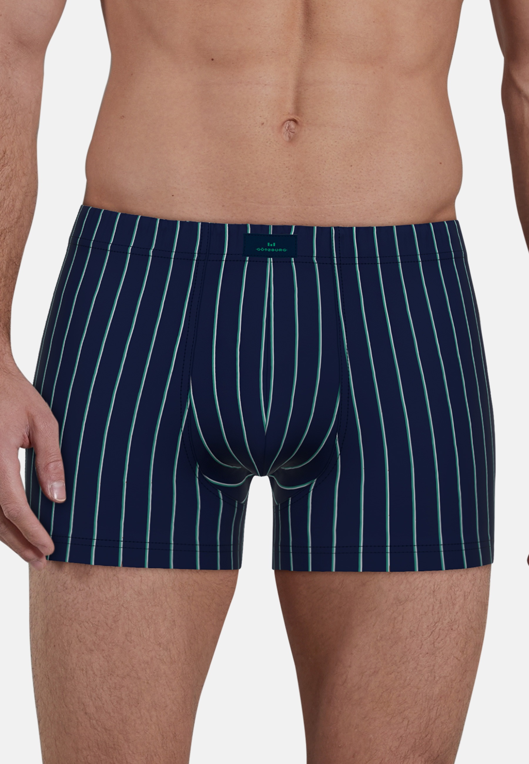 GÖTZBURG Boxershorts »Bray«, (2er Pack), mit doppellagigem Frontbereich