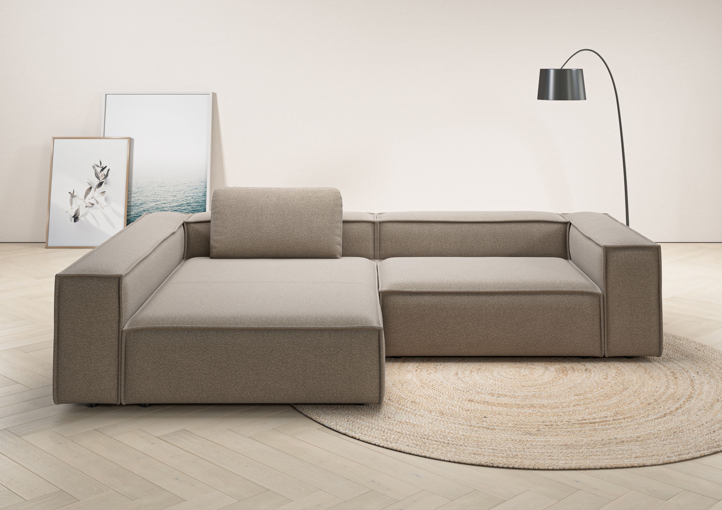 Places of Style Ecksofa "Watertown, moderne XXL L-Form, 306 cm breit", Komf günstig online kaufen