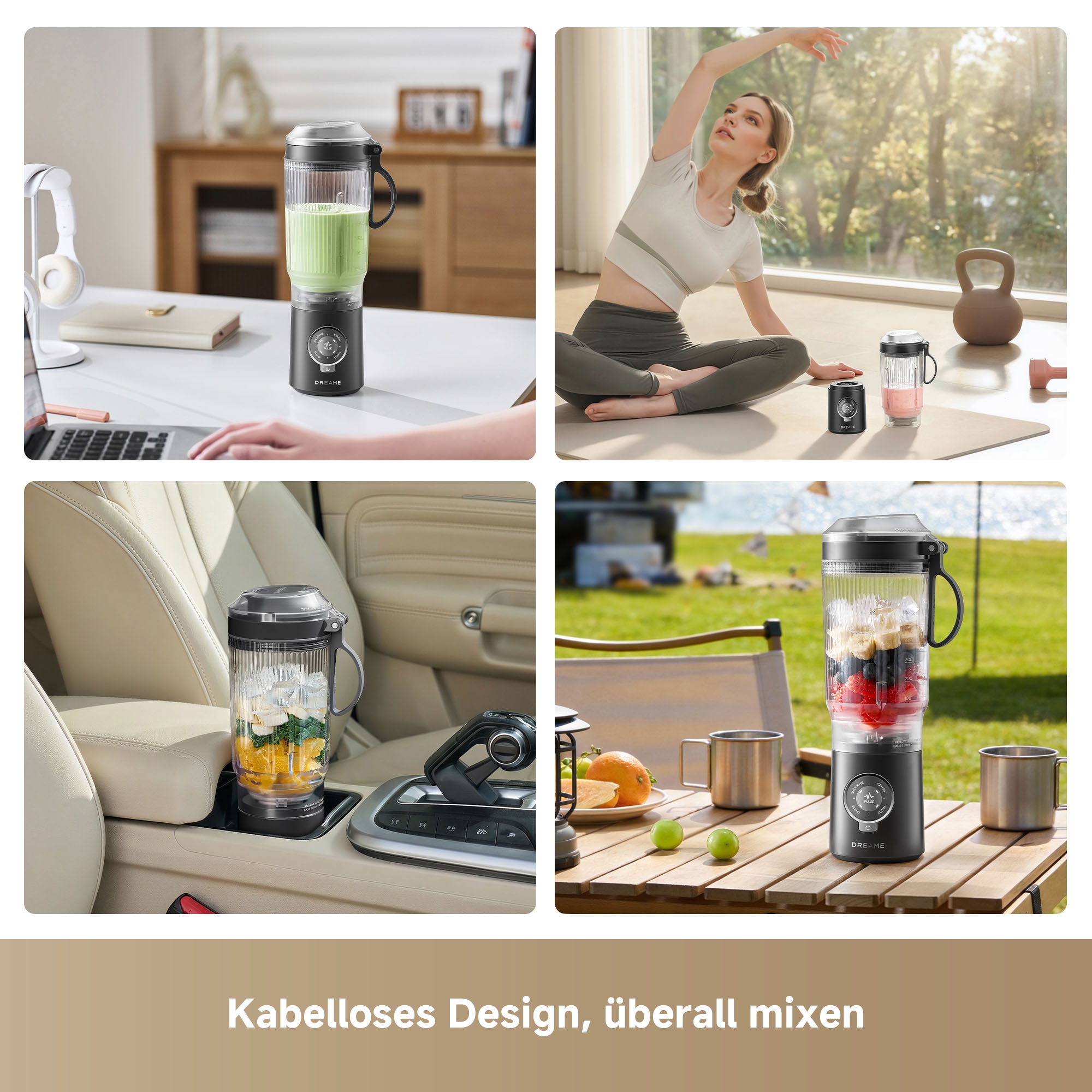Dreame Akku-Smoothie-Maker »PortFresh Portable Blender« 120 W USB-C, Akku, kompakt, mobil