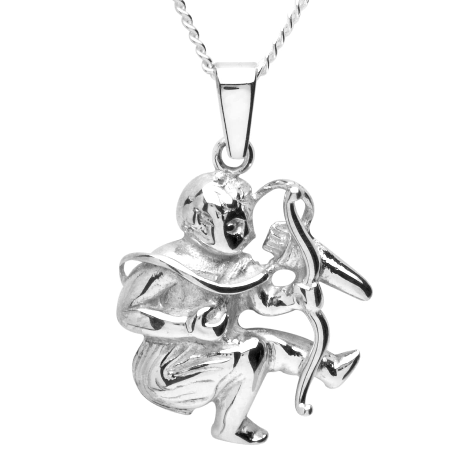 Kette mit Anhänger OSTSEE-SCHMUCK "- Tierkreiszeichen Schütze - Silber 925/000 -" Gr. 45, silber (silber 925, silberfarben, weiß), Schmuck_Sets, Damen, 45, Silber 925 (Sterlingsilber)