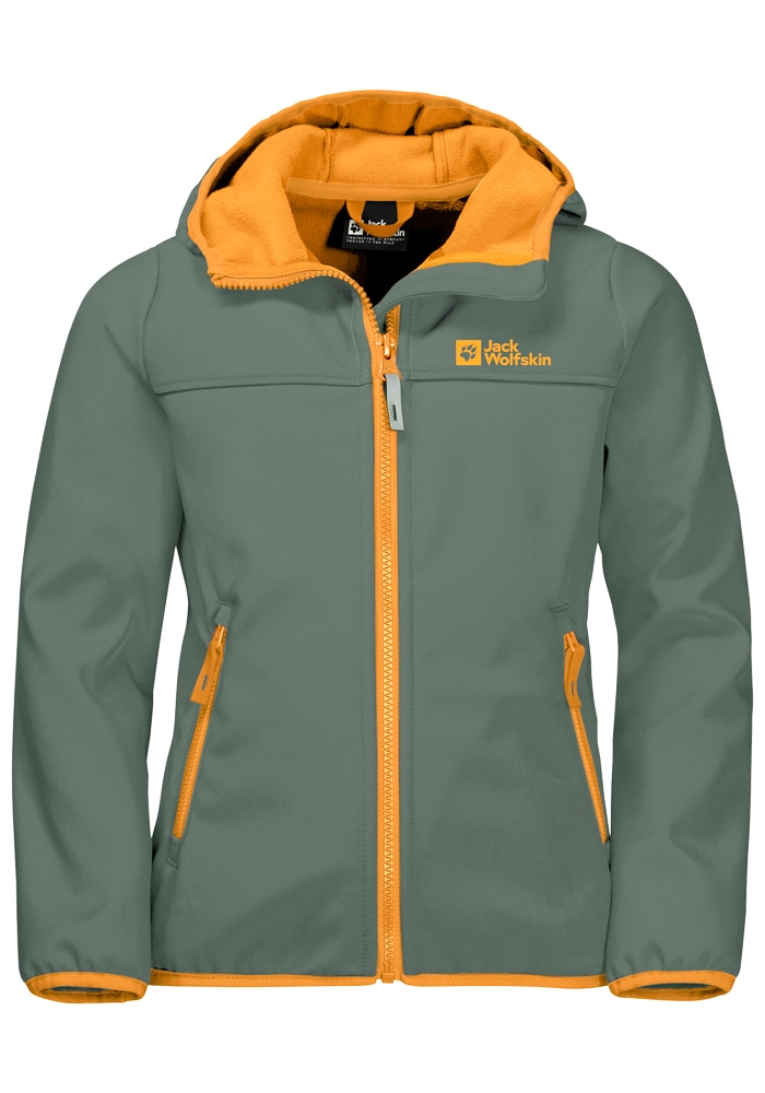 Black Friday Jack Wolfskin Softshelljacke »FOURWINDS JACKET KIDS«, mit  Kapuze | BAUR