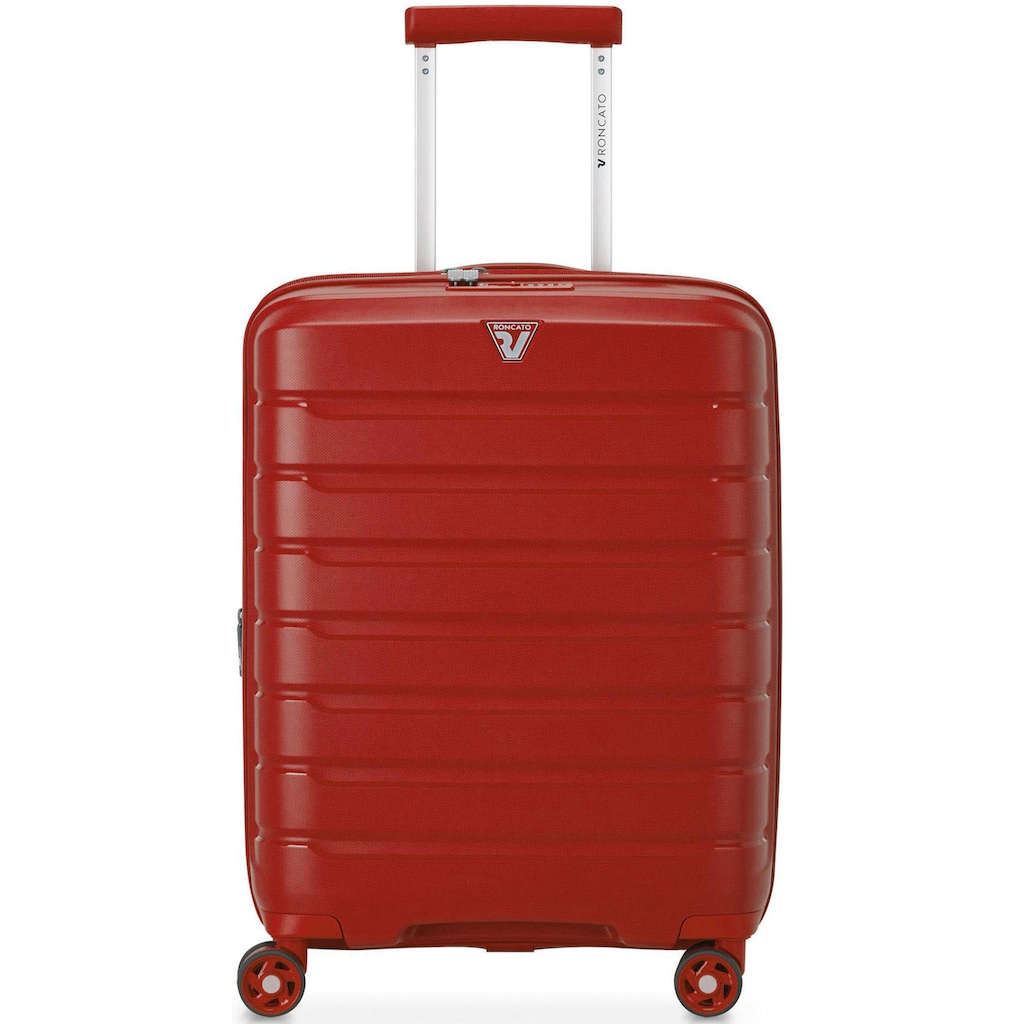 RONCATO Hartschalen-Trolley »B-FLYING Carry-on, 55 cm, rot«, 4 Rollen