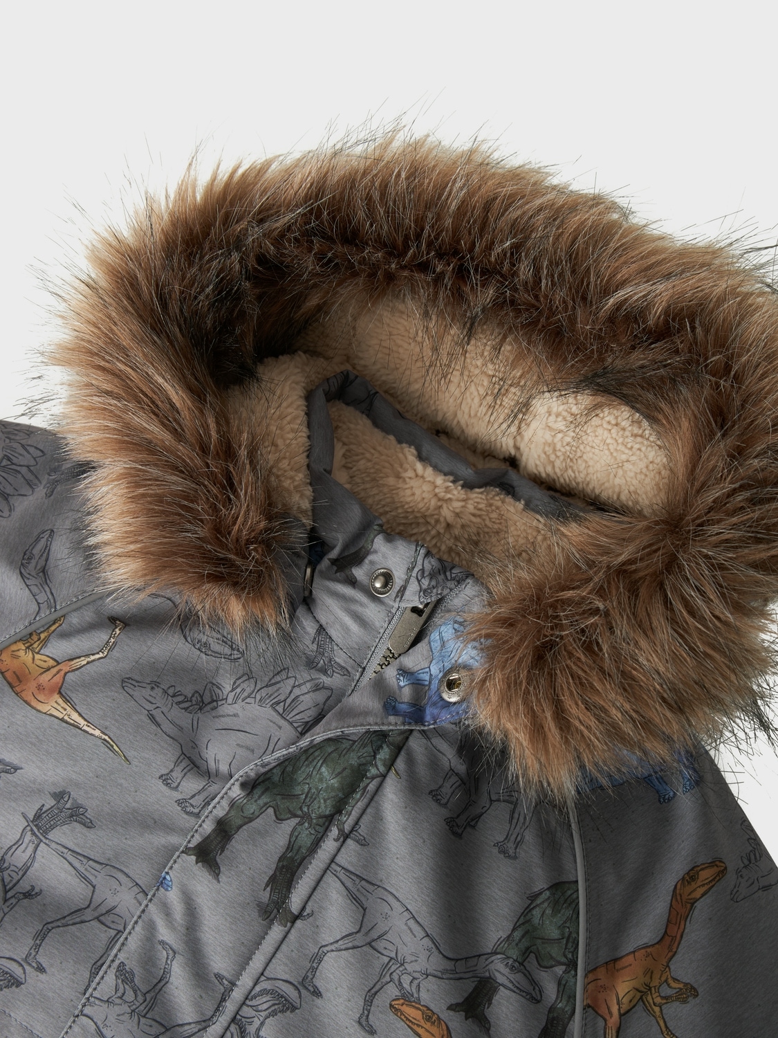 Name It Outdoorjacke »NMMSNOW05 JACKET AOP FO NOOS«, mit Kapuze