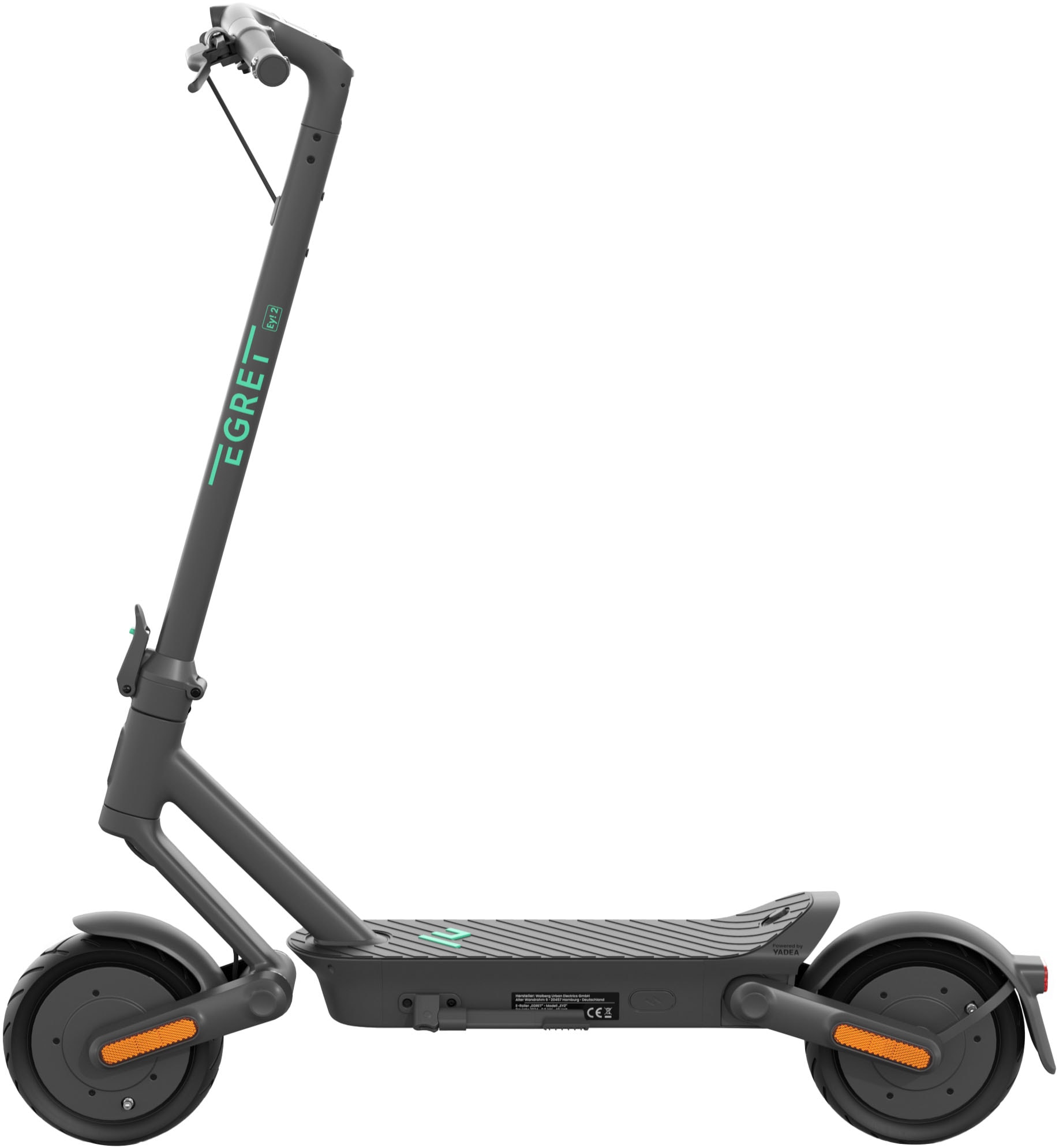 Egret E-Scooter »Egret Ey! 2«, Electric Scooter, mit Straßenzulassung, bis zu 45 km Reichweite