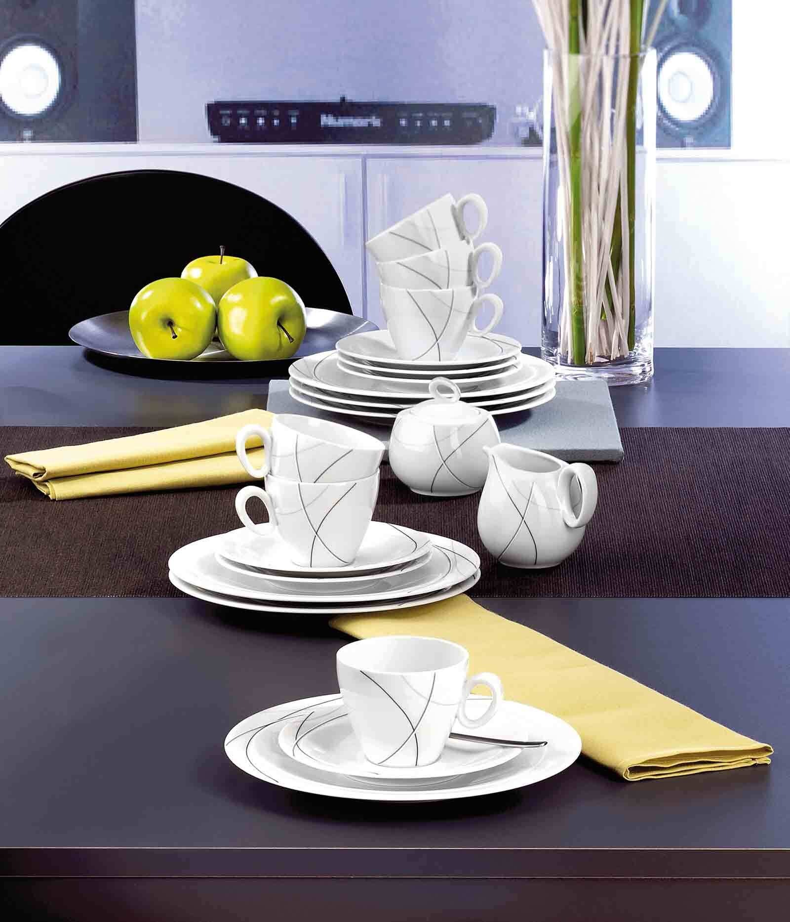 Seltmann Weiden Zuckerstreuer "Zuckerdose Trio Highline 0,24 l weiß-grau" günstig online kaufen