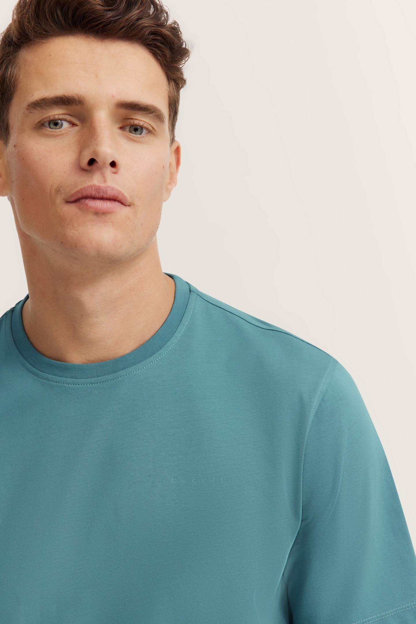 bugatti T-Shirt, mit Rundhals