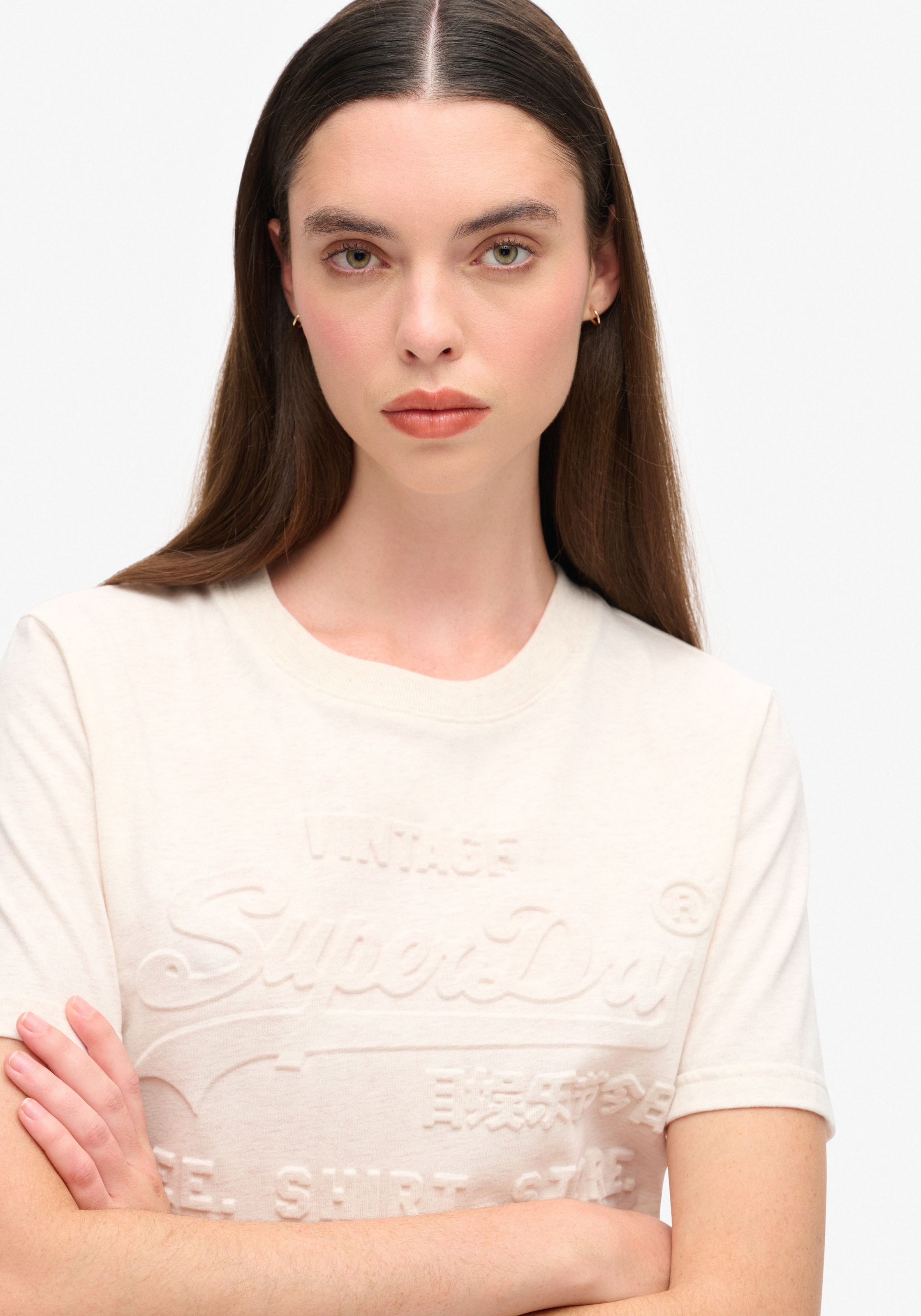 Superdry Print-Shirt "EMBOSSED VL RELAXED TSHIRT" günstig online kaufen