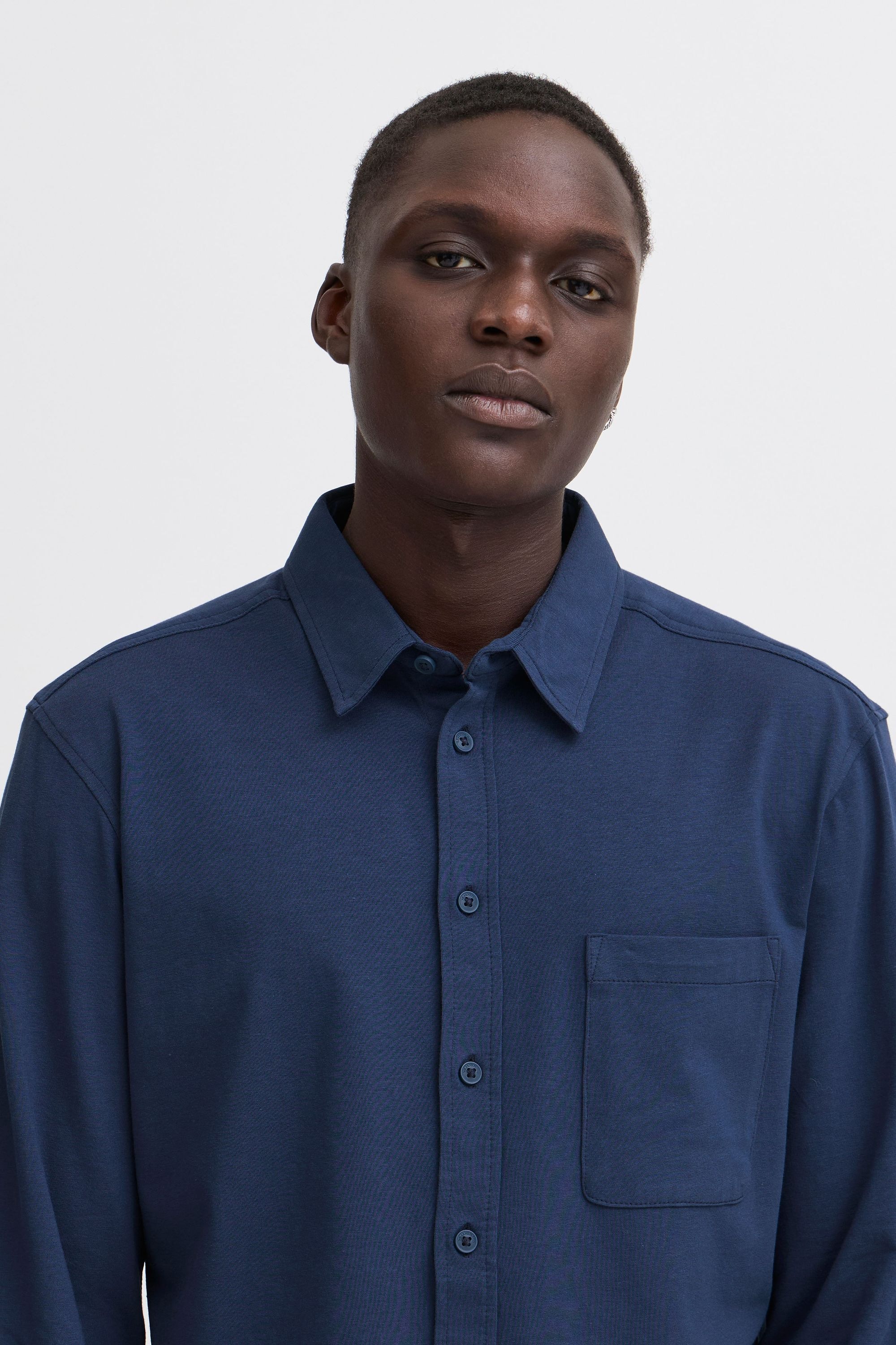 Blend Langarmhemd »BHALO« Lässiges Langarmhemd mit Brusttasche