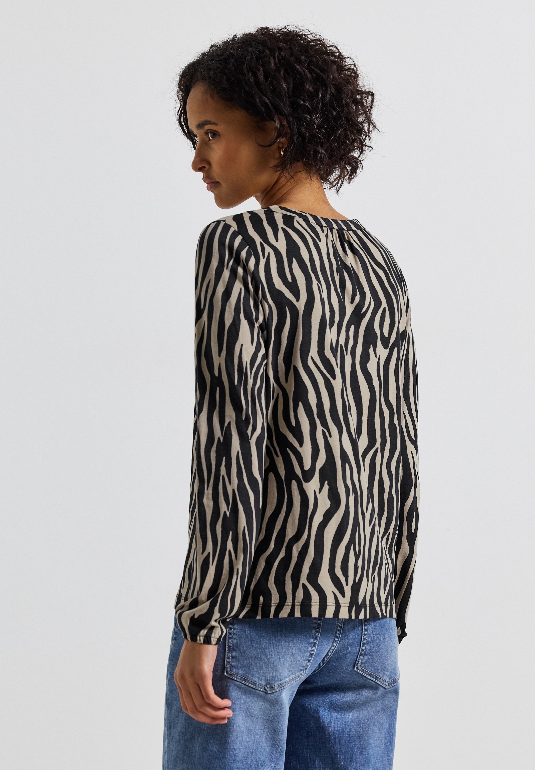 STREET ONE Langarmshirt, im soften Baumwoll-Mix