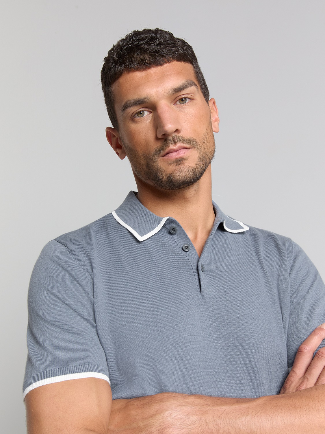 NO EXCESS T-Shirt »No Excess Kurzarm Poloshirt«