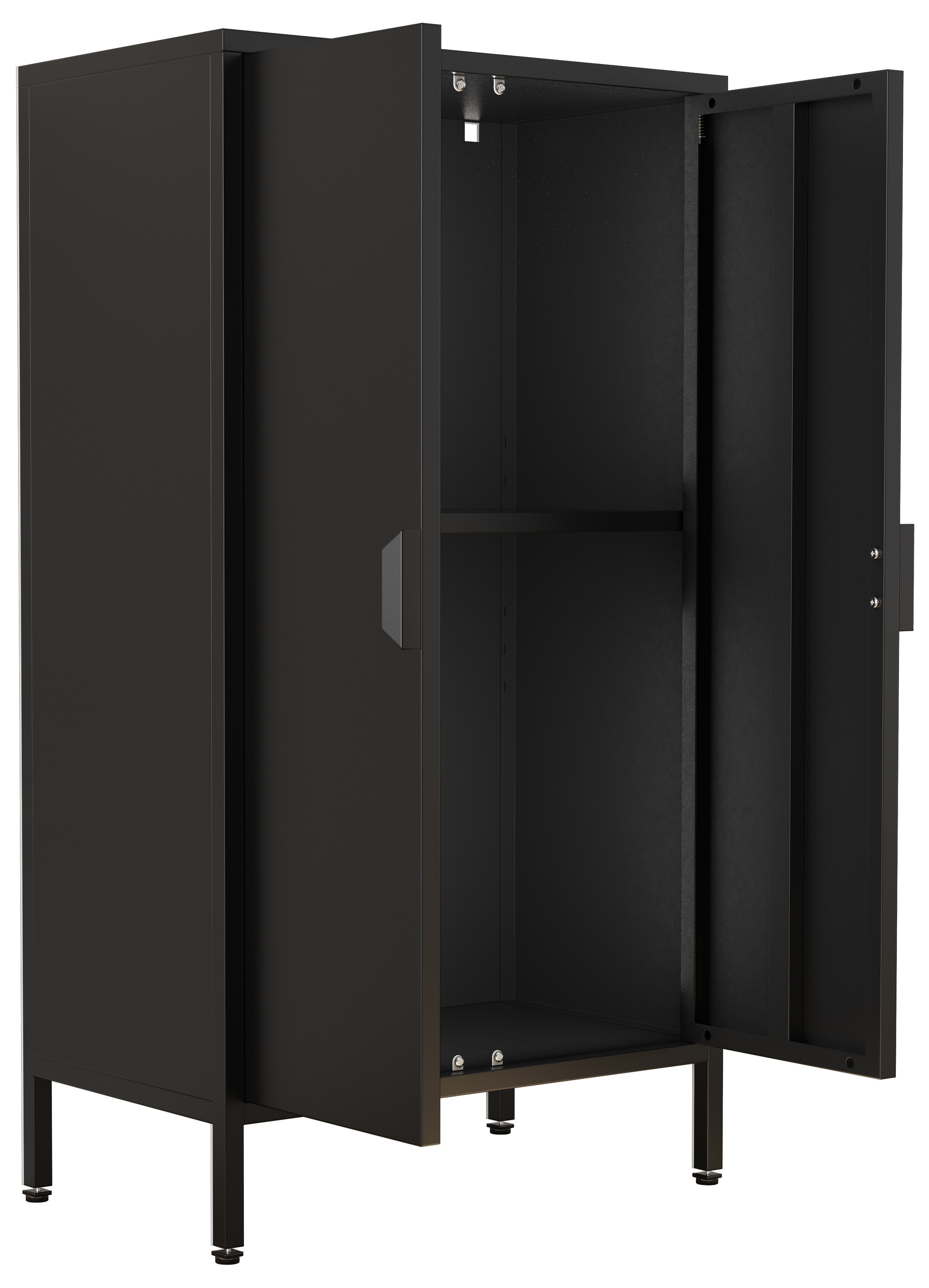 VCM Kommode »Stahl Kommode Sideboard Schrank Drehtüren Flokas M« 1 Stk. tlg.