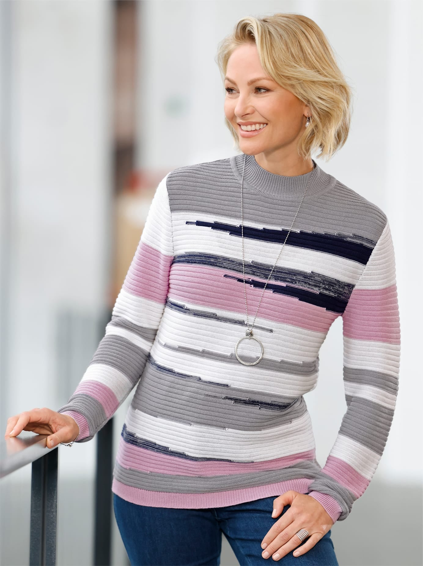Classic Basics Stehkragenpullover "Stehkragen-Pullover"