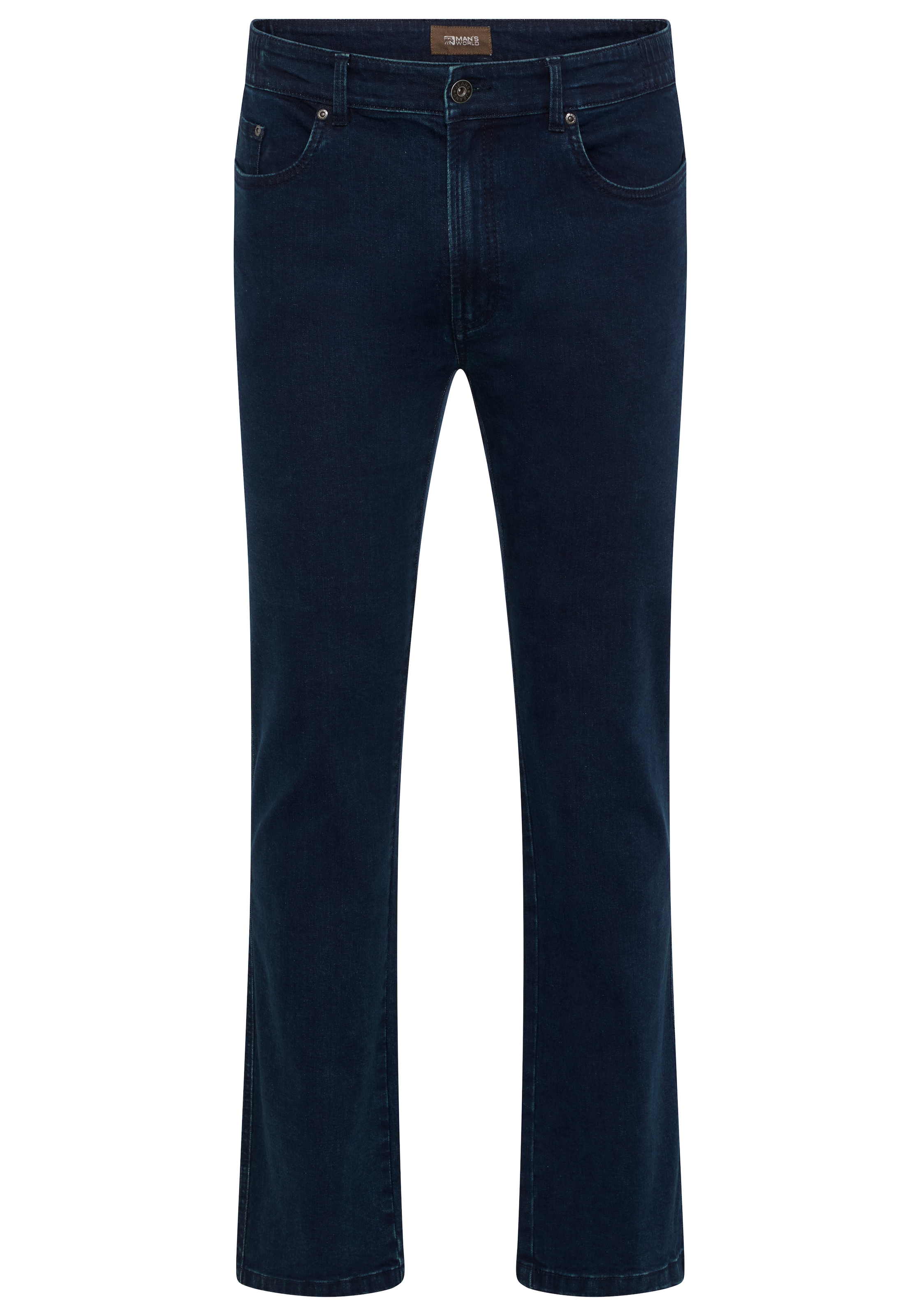 Man's World Plus Gerade Jeans »Große Größen, straight fit« Straight-Fit, gerader Beinverlauf, mit Knopf- und Reißverschluss