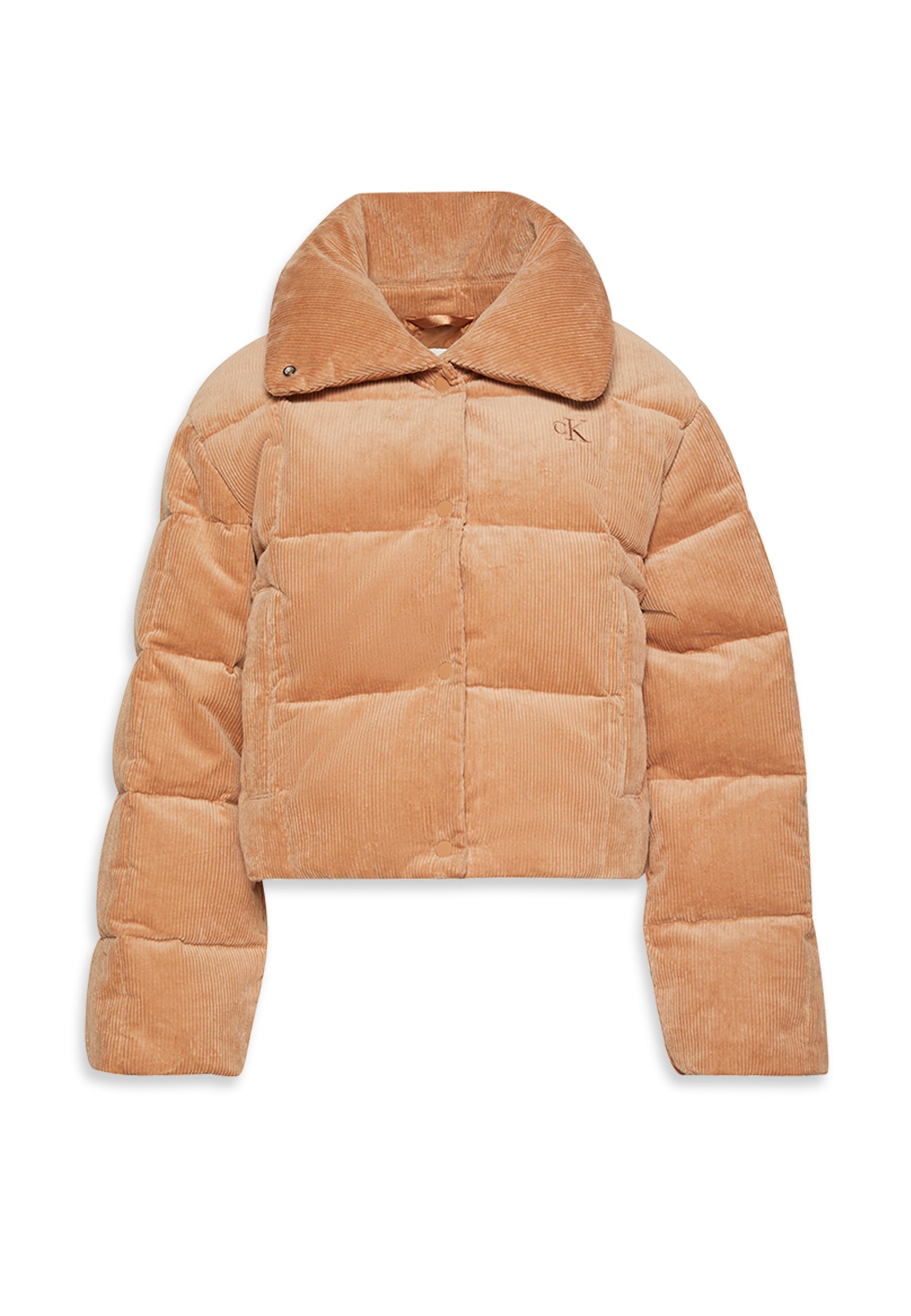 Calvin Klein Jeans Cordjacke »CORDUROY INSULATED DOWN PUFFER« ohne Kapuze Mit Rundhalsausschnitt, regular fit