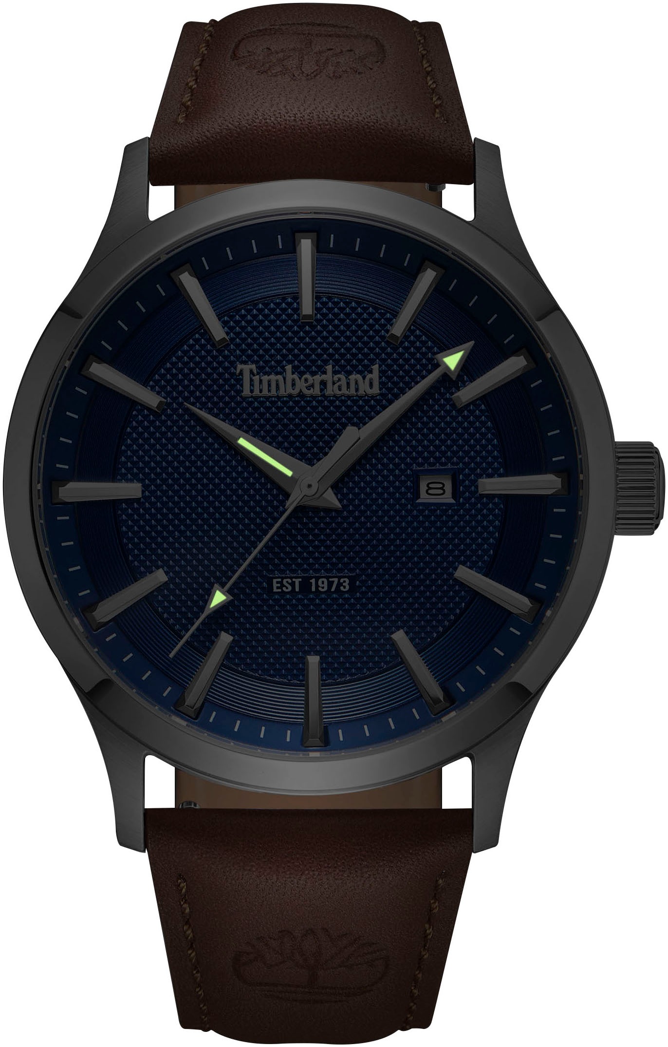 Timberland Quarzuhr »TRUMBULL«, Armbanduhr, Herrenuhr, Datum, Lederarmband