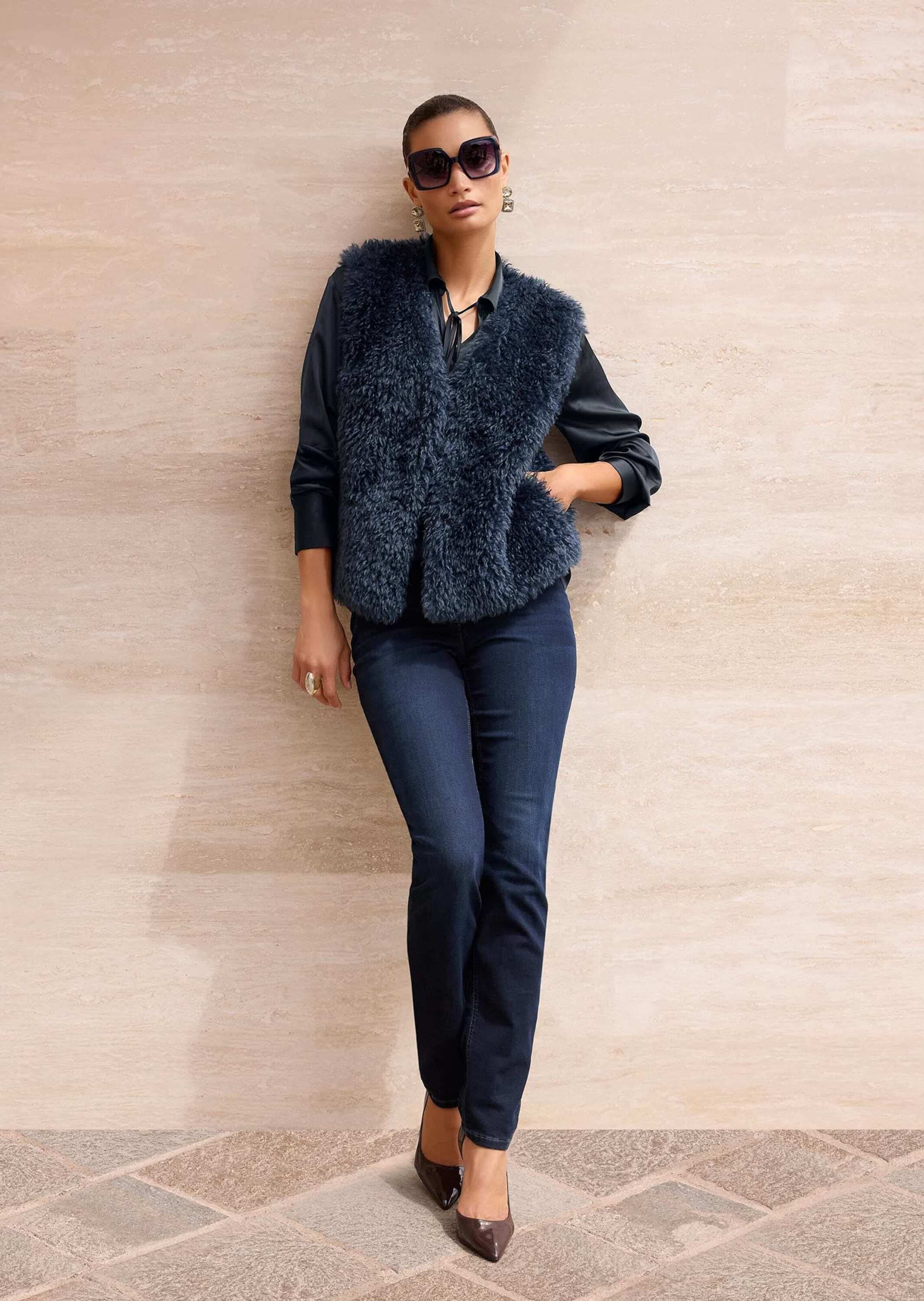 MADELEINE Regular-fit-Jeans »Hose Bequeme Skinny-Jeans aus Powerstretch«