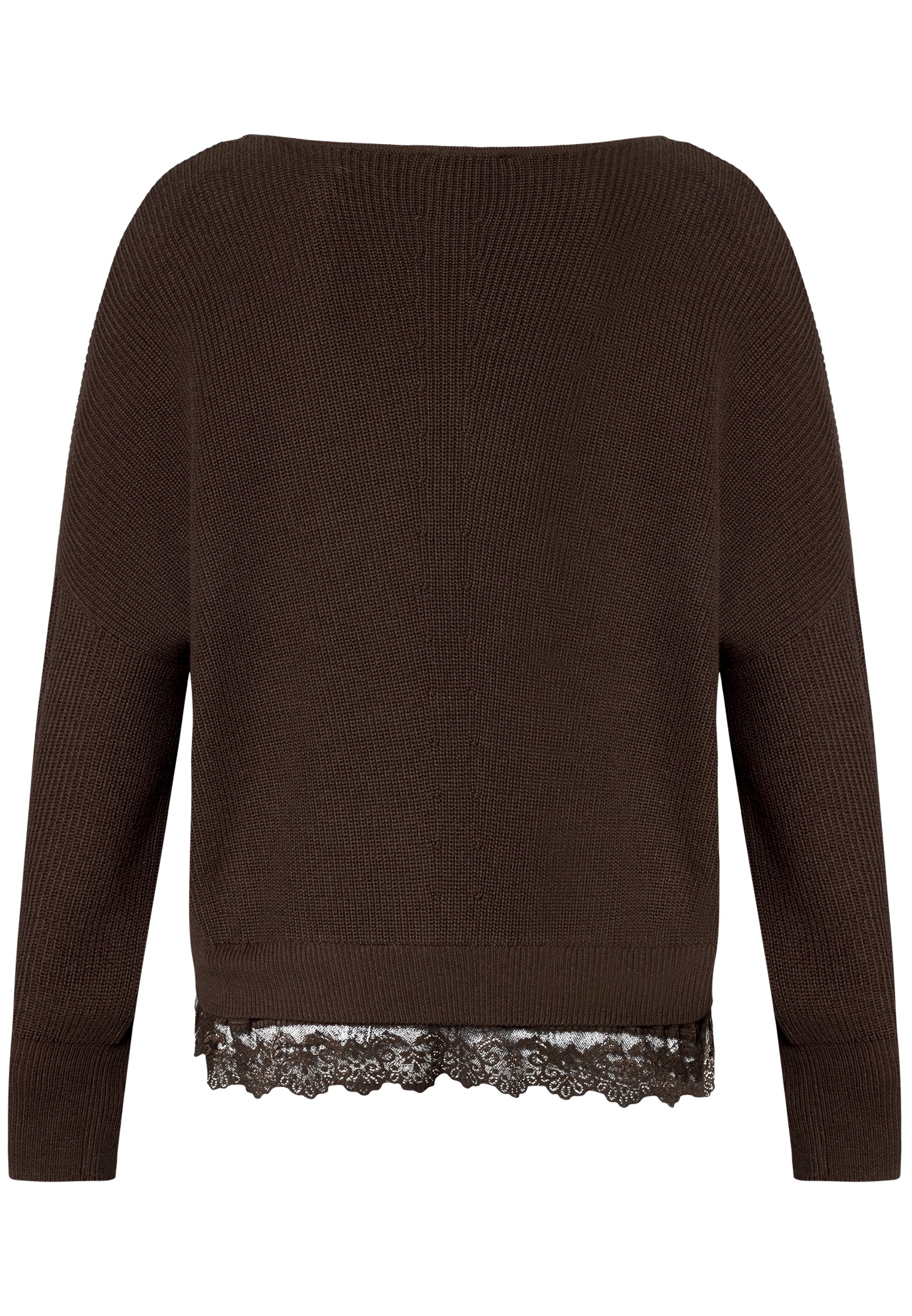 Zero Strickpullover »Damen mit Spitzenkante« 1 Struktur