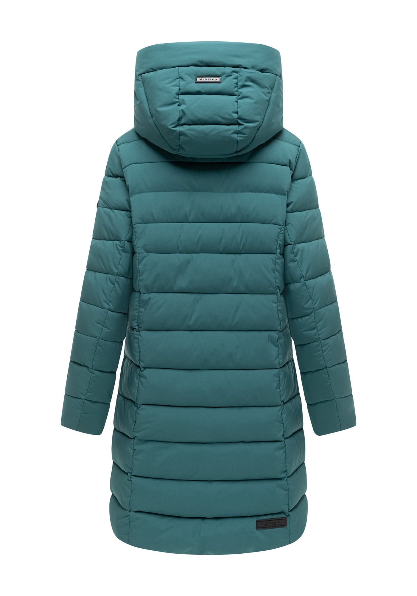 Marikoo Winterjacke »Nanoraa« mit Kapuze Winterjacke mit horizontaler Steppung, hohem Kragen & Kapuze