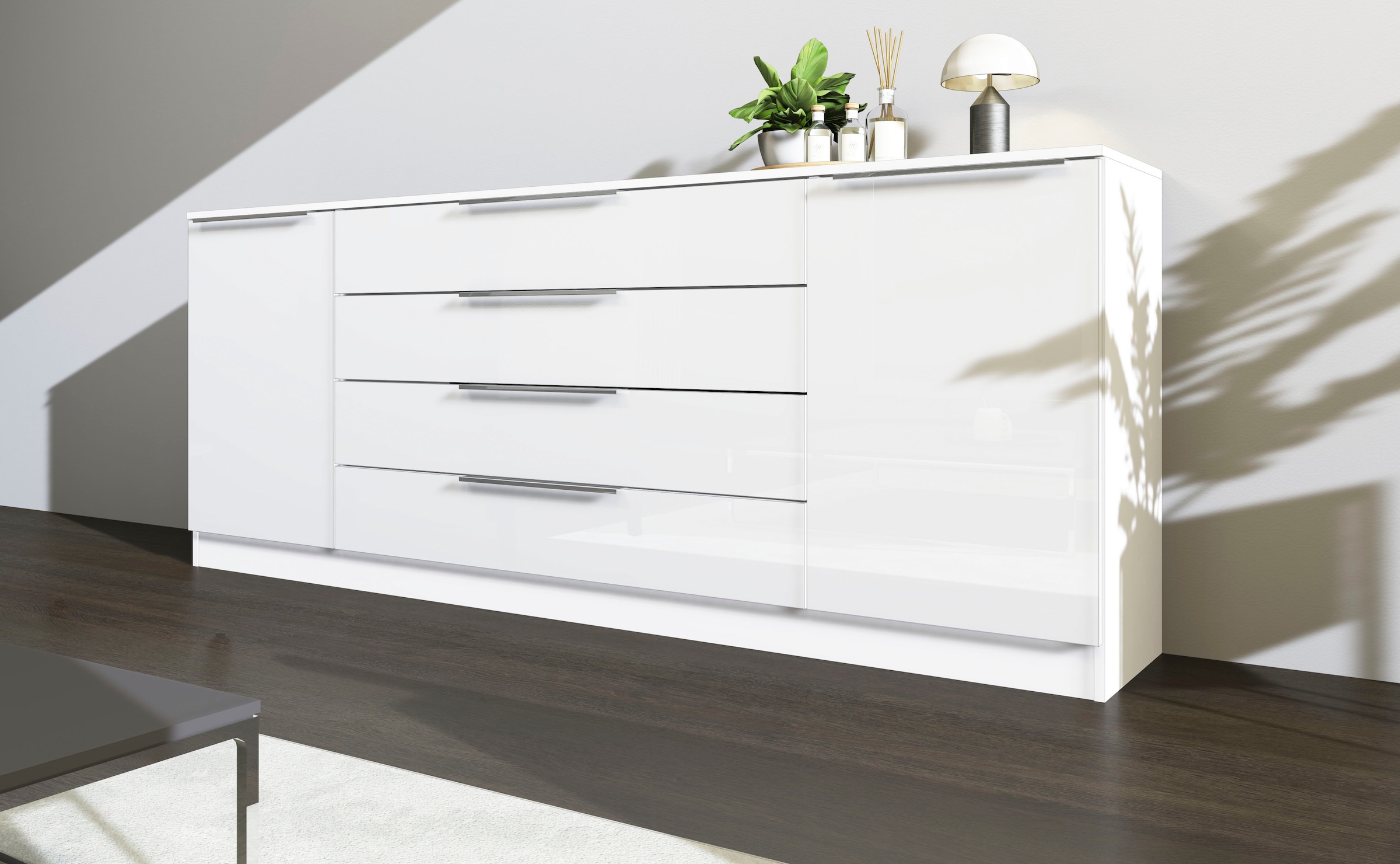 borchardt Möbel Kommode "Oliva", Breite 200 cm, mit 4 Schubkästen günstig online kaufen