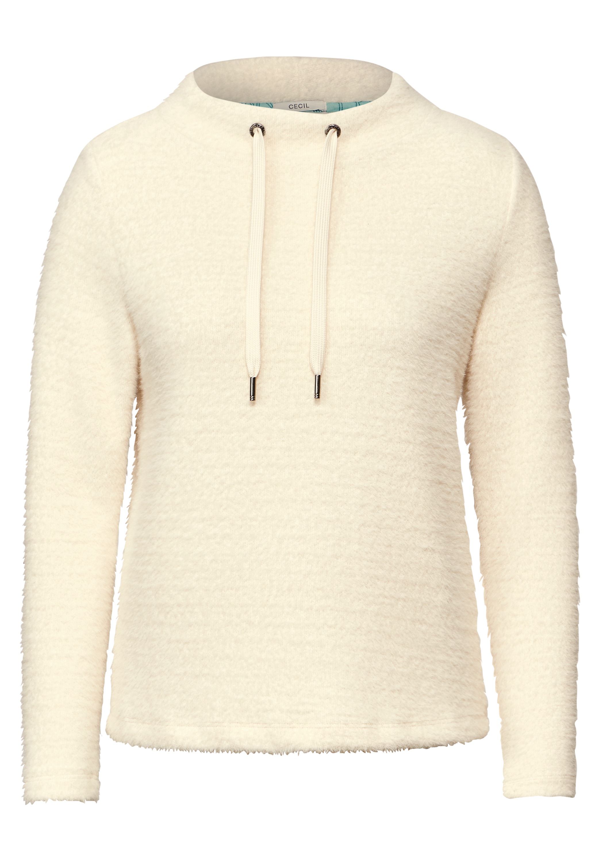 Cecil Langarmshirt, im angenehmen Materialmix