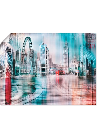 Artland Paveikslas »London Skyline Abstrakte C...