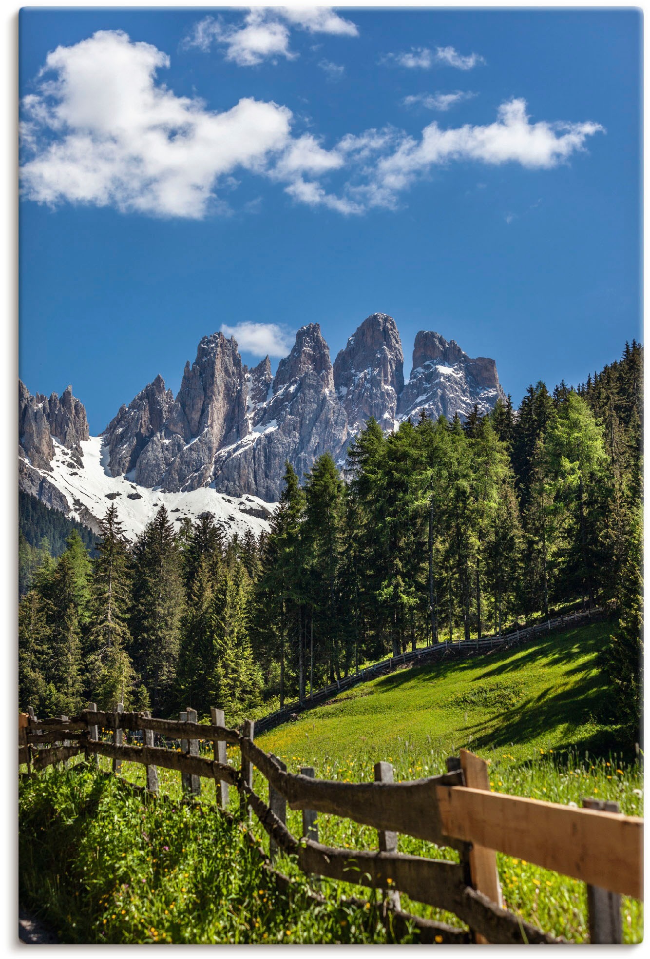 Artland Wandbild »Villnösstal mit Dolomiten, Südtirol«, Berge &  Alpenbilder, (1 St.), als Alubild, Leinwandbild, Wandaufkleber oder Poster  in versch. Größen kaufen | BAUR