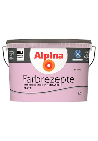 Alpina Wand- ir Deckenfarbe »Farbrezepte Flie...
