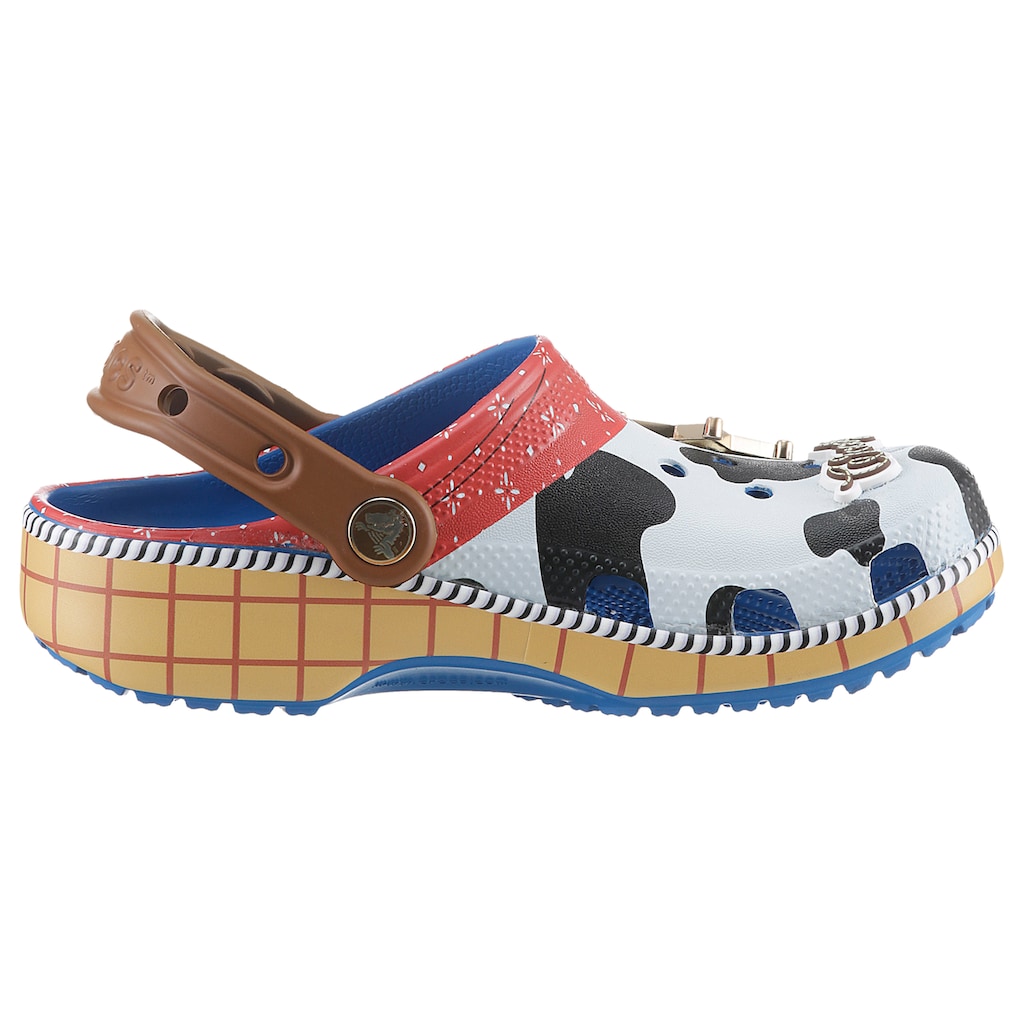 Crocs Clog »Toy Story Woody Classic K«, Sommerschuh, Schlappen, Hausschuh, Badeschuh mit Fersenriemchen