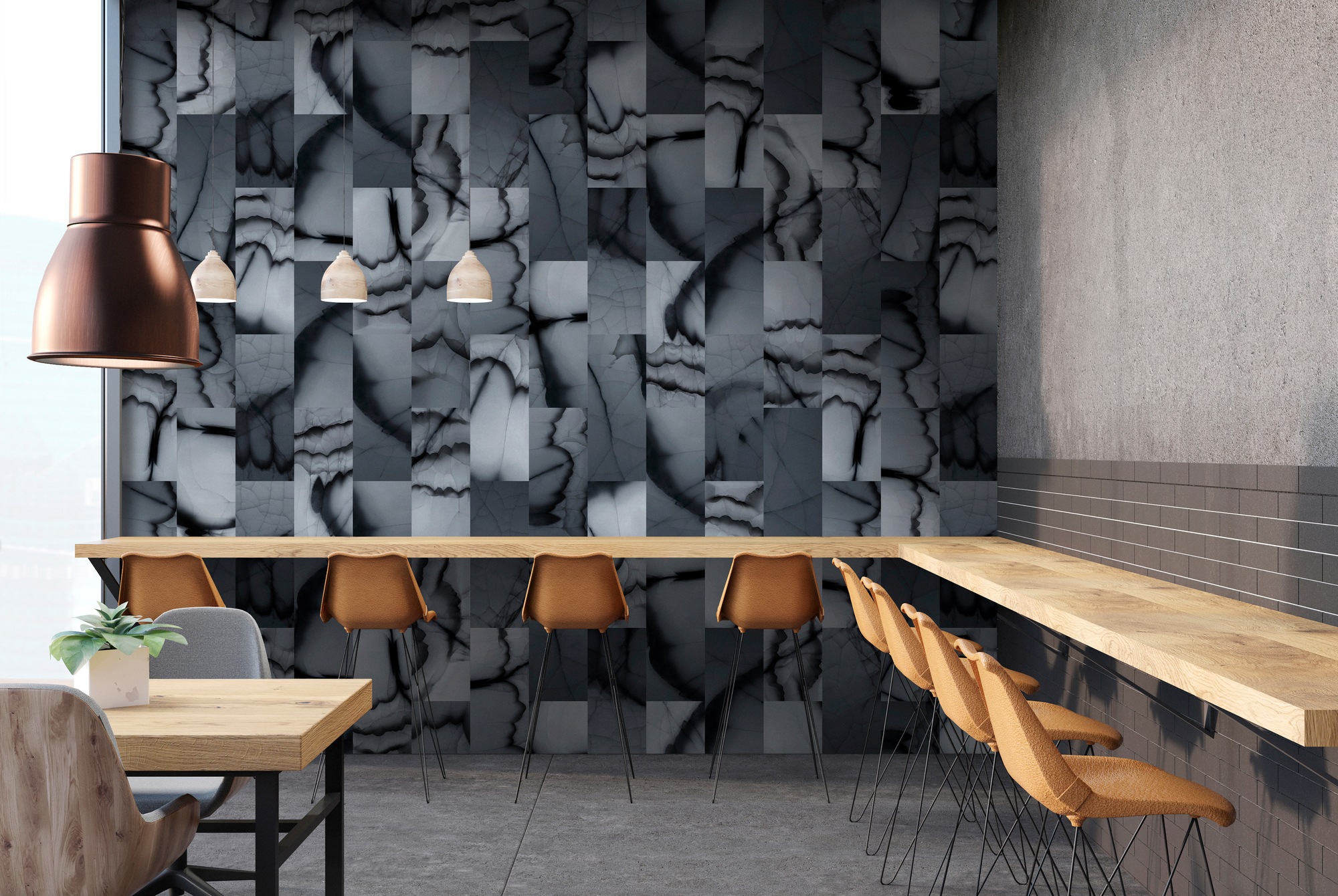 living walls Fototapete »Walls by Patel Cut Stone 2«, Vlies, Wand, Schräge